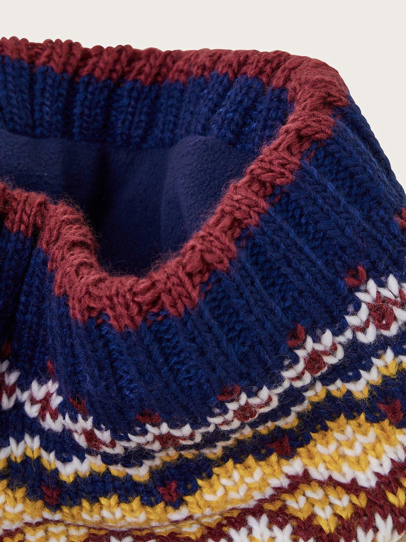 Image 2 of 2 of Monsoon Girls Fair Isle Knitted Snood - Multi