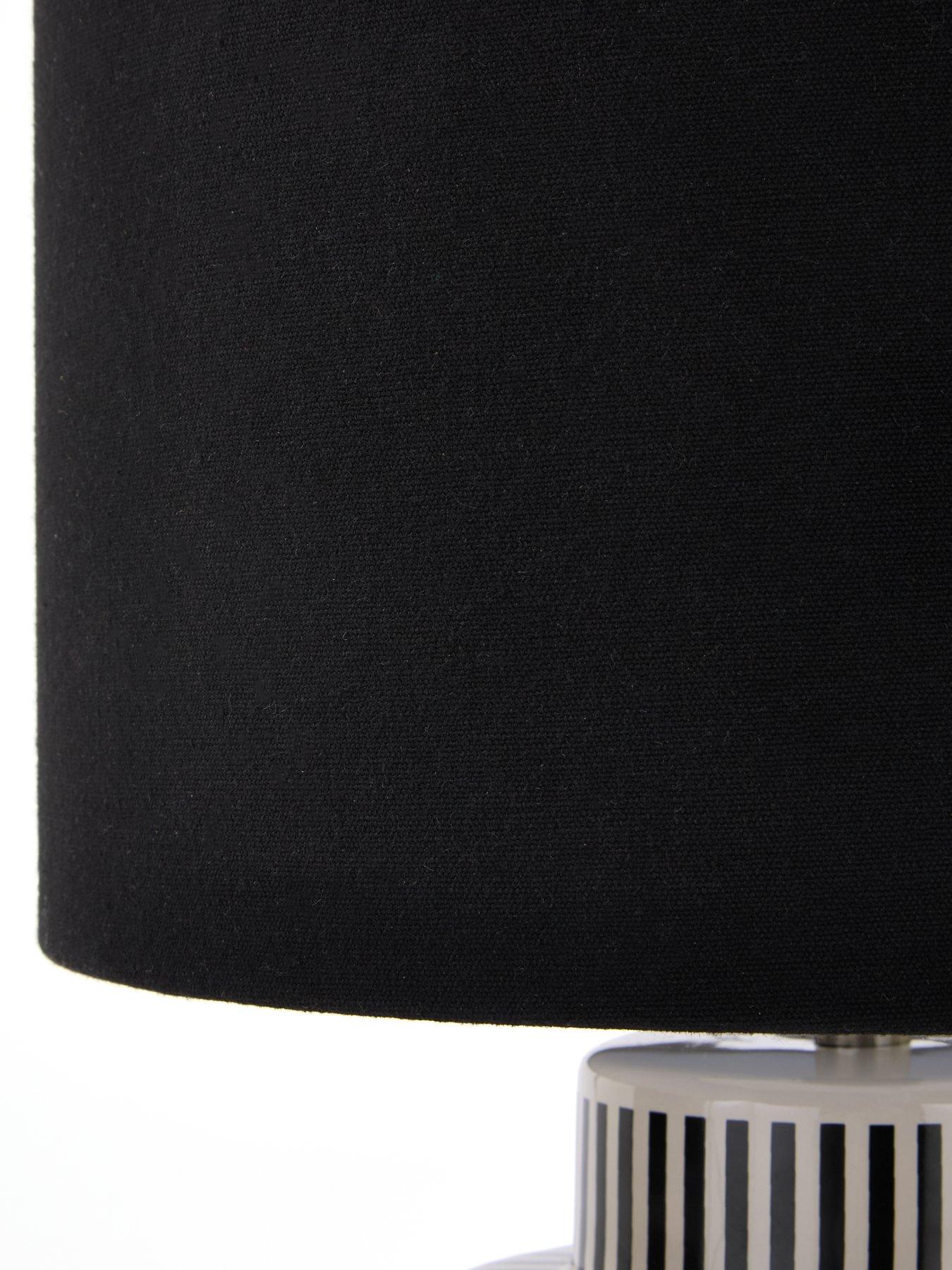 Image 6 of 6 of The Very Collection Reava Black/white Table Lamp