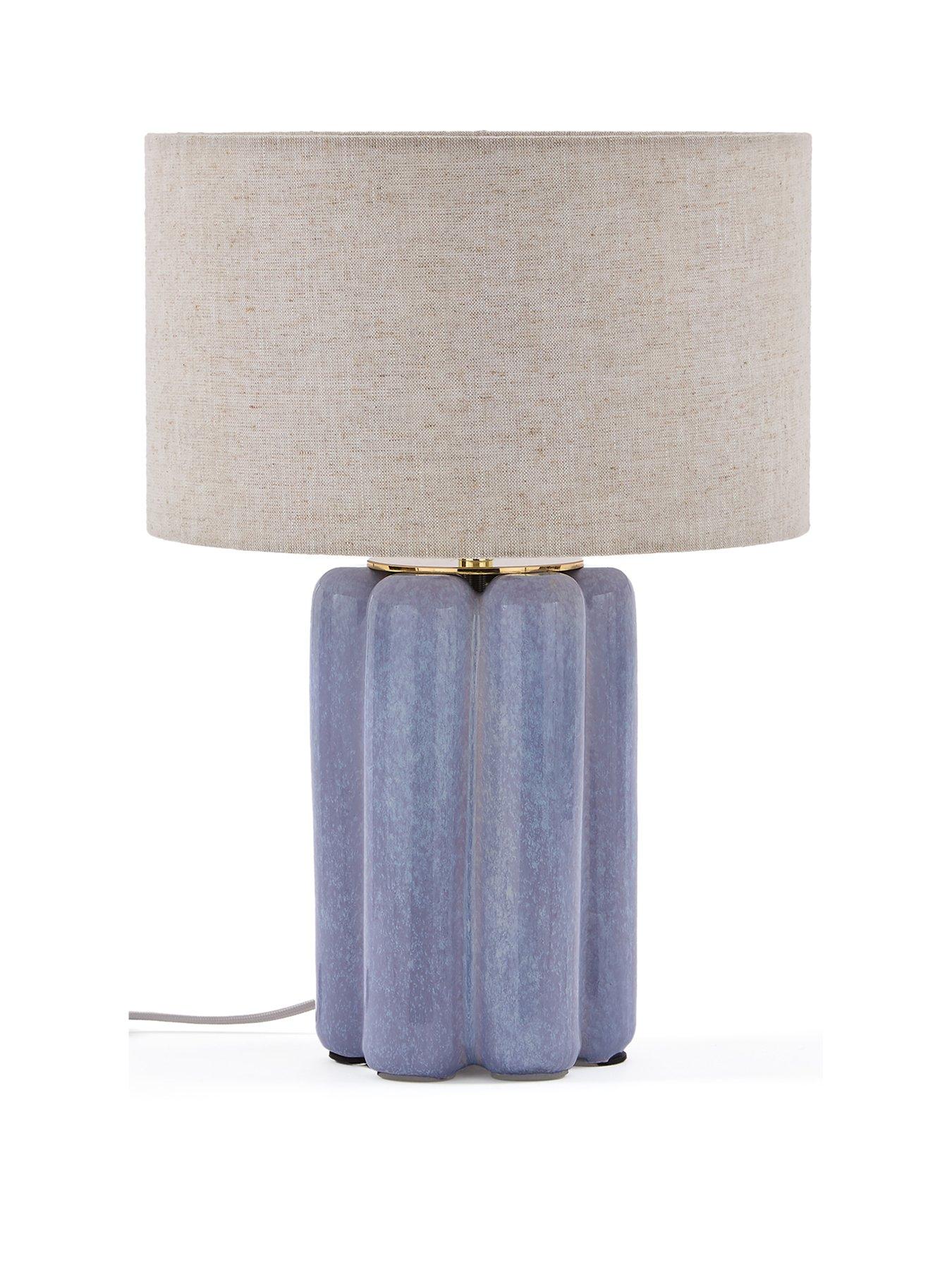 Image 2 of 6 of Very Home Lilac Chubby Table Lamp