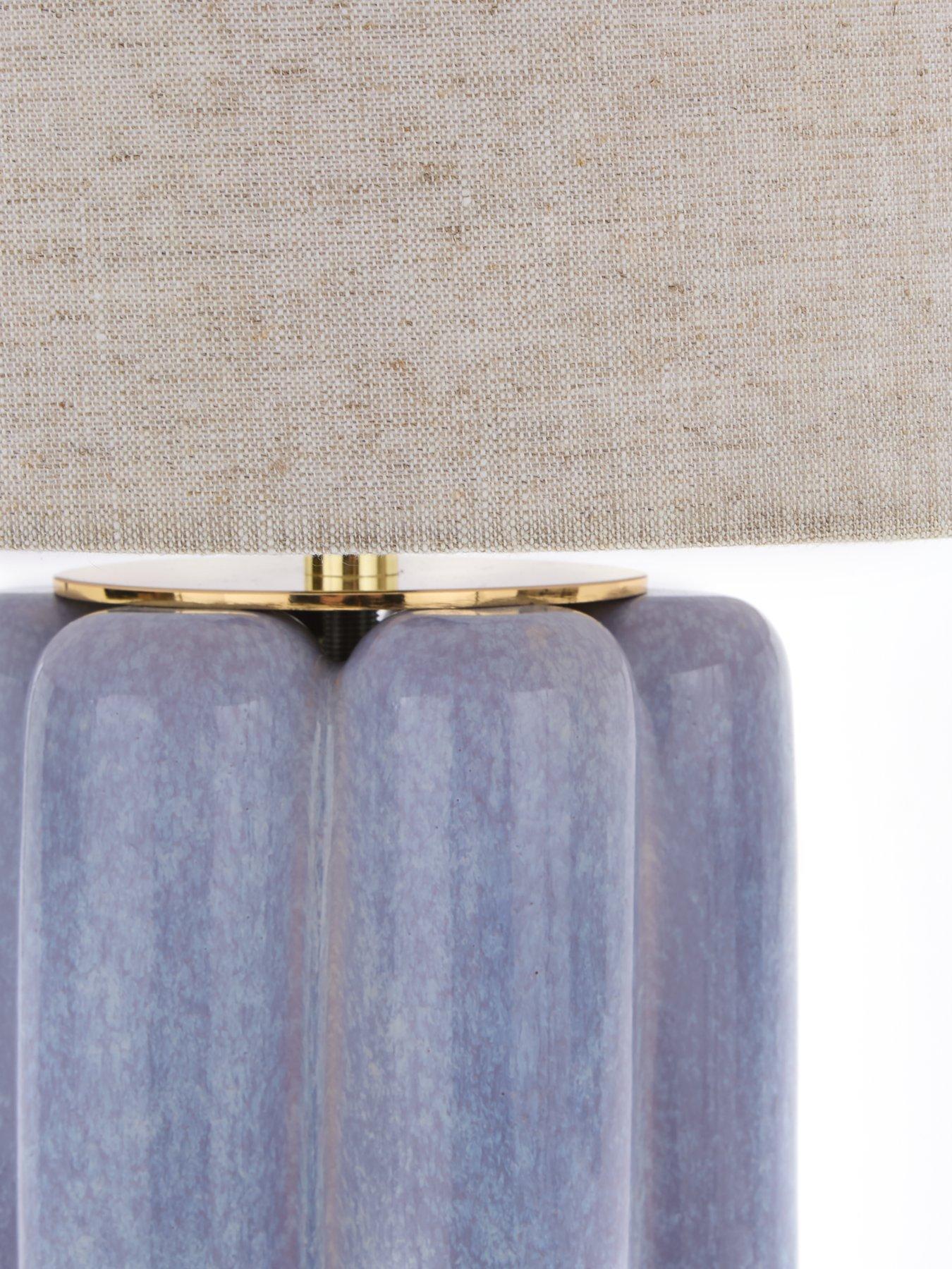 Image 4 of 6 of Very Home Lilac Chubby Table Lamp