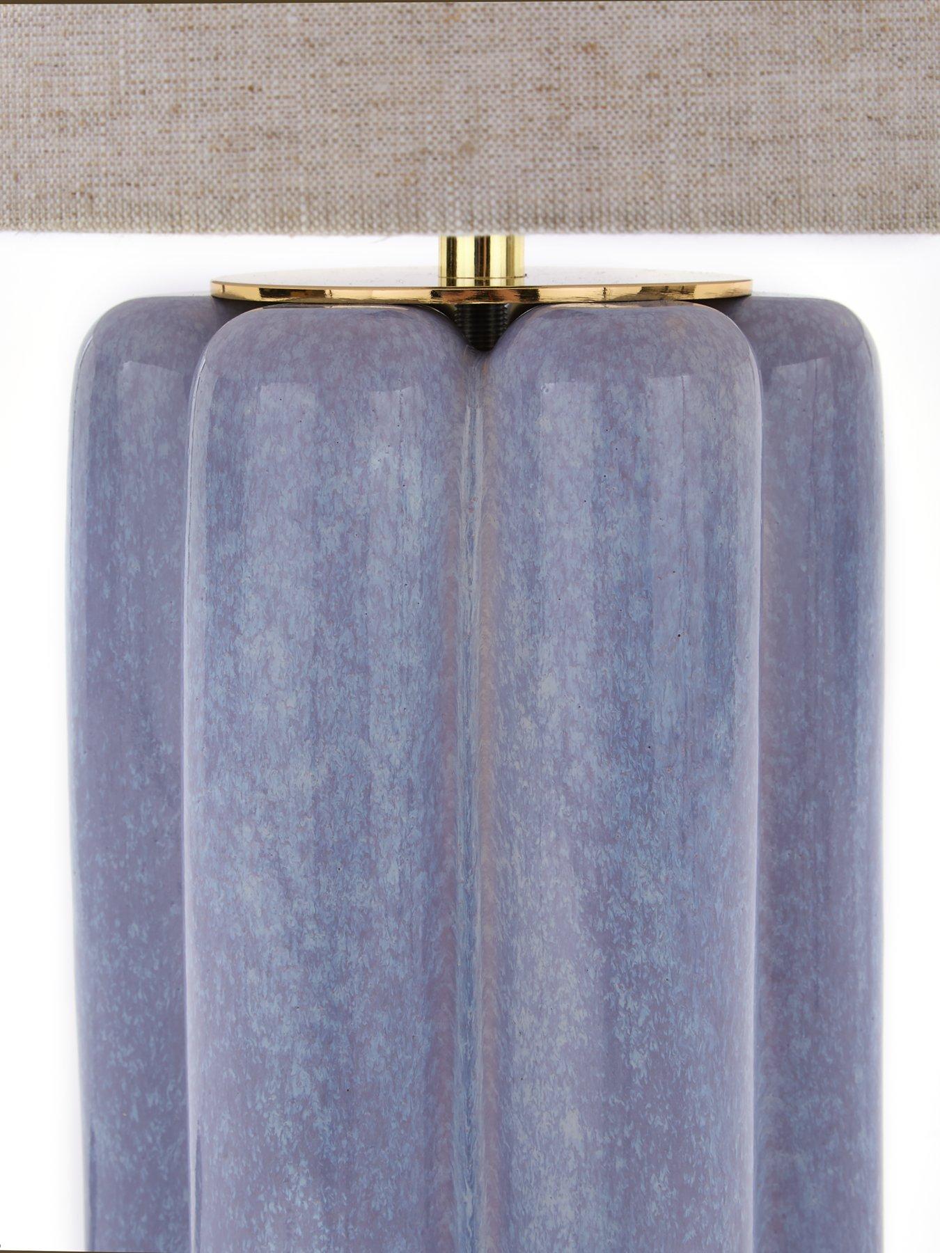 Image 5 of 6 of Very Home Lilac Chubby Table Lamp