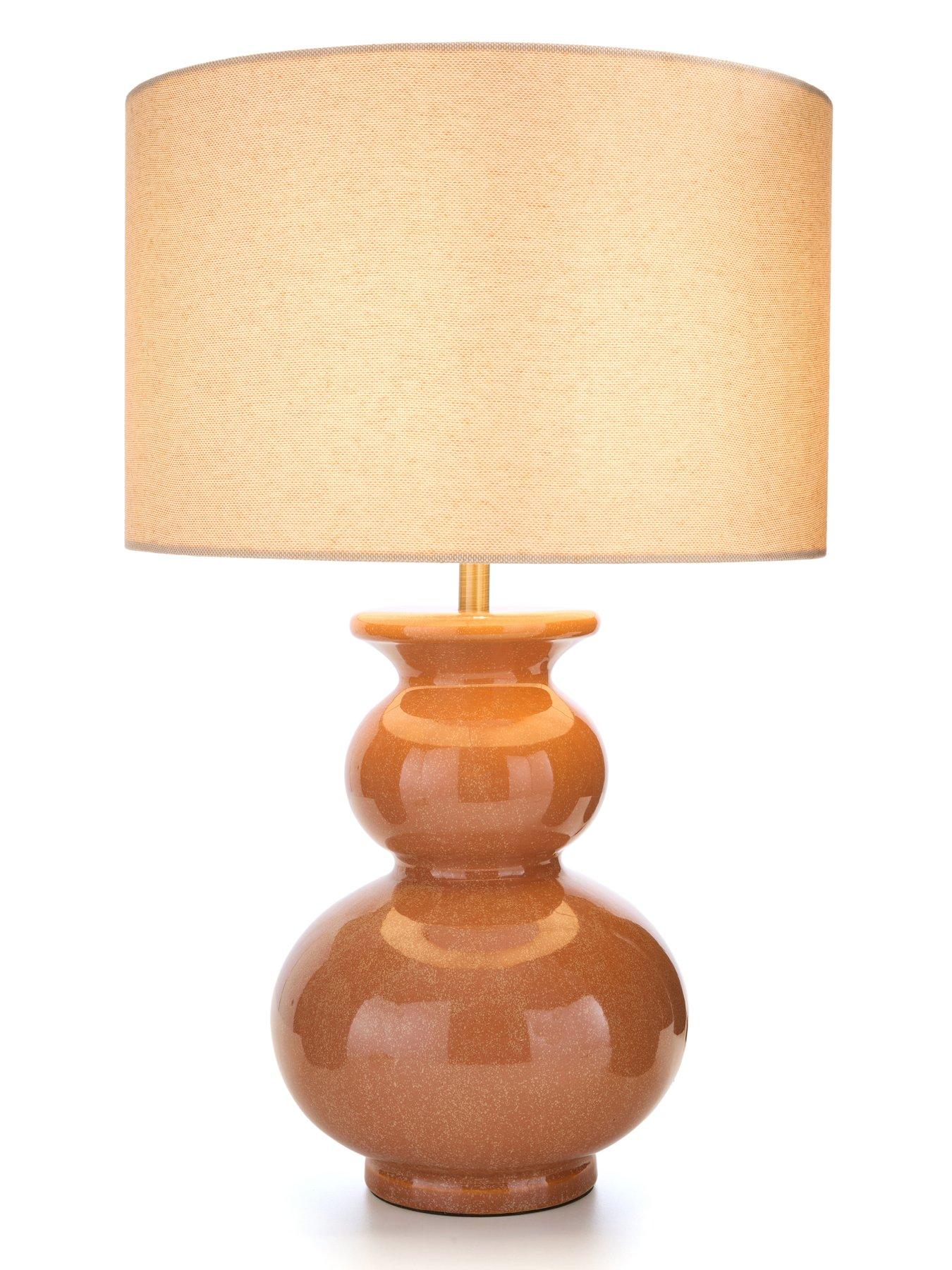 Image 3 of 6 of Very Home Golden Hour Reactive Glaze Table Lamp