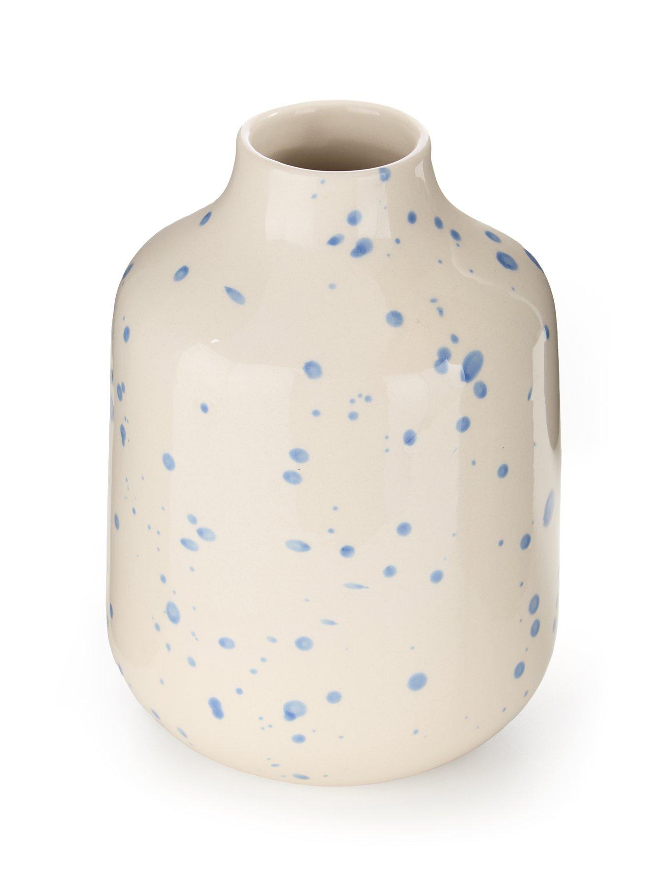 Image 3 of 5 of The Very Collection Speckled Vase - Blue