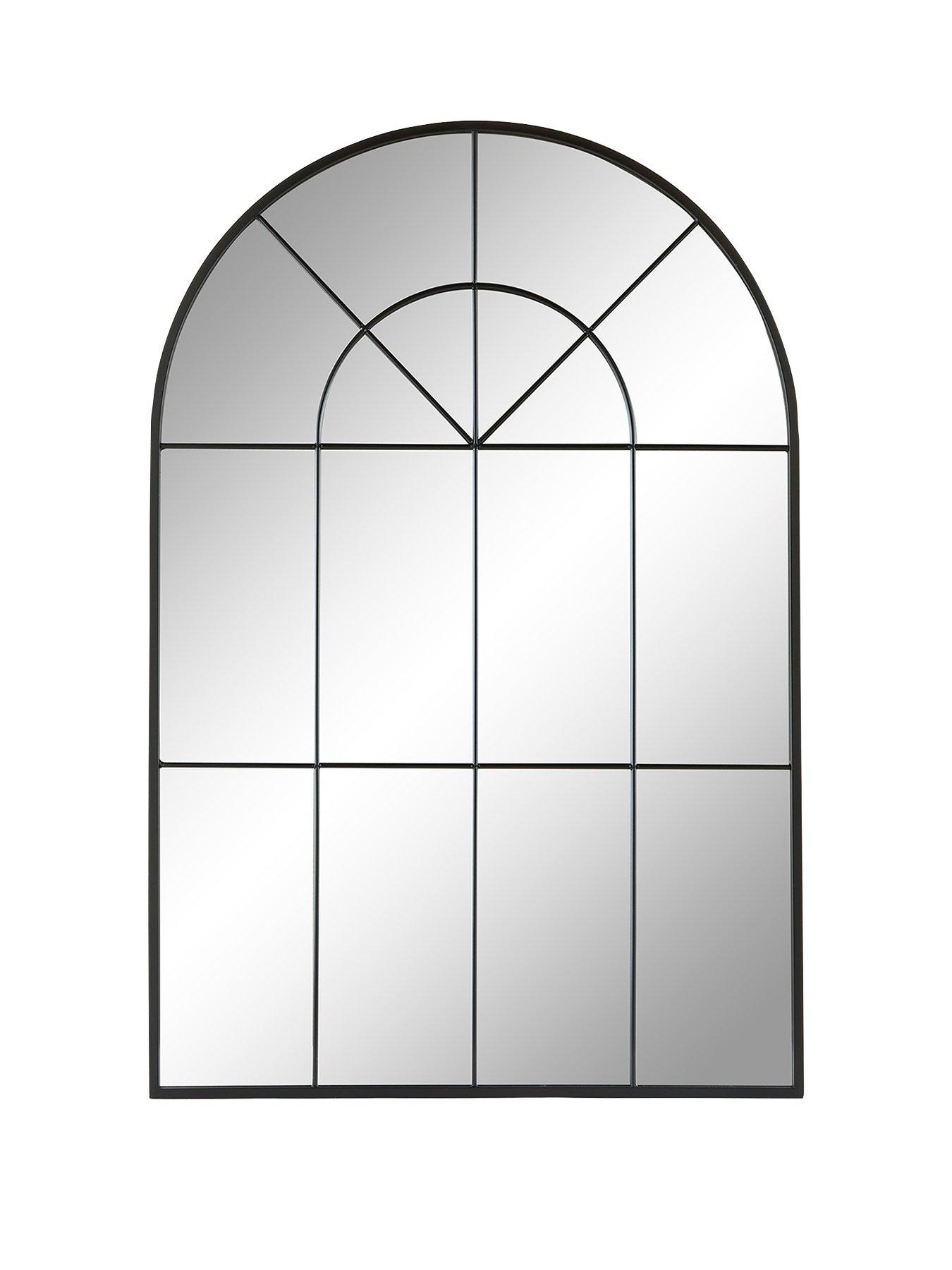 Image 2 of 4 of Very Home Arched Window Pane Mirror &ndash; 60 x 90 cm