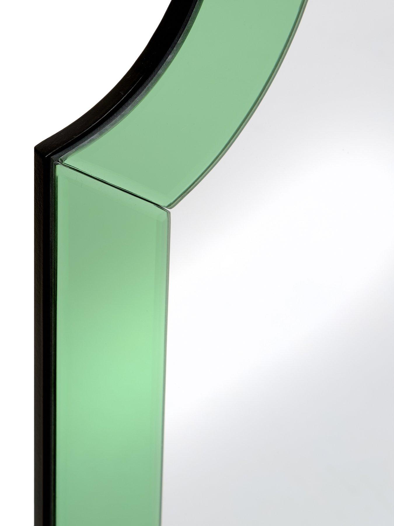 Image 4 of 6 of The Very Collection Green Decorative Edged Mirror 85x100cm