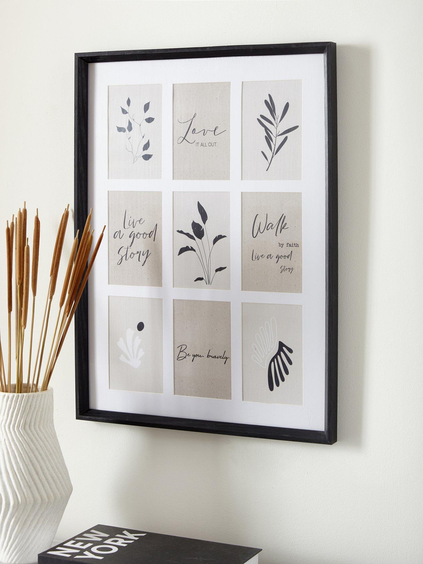 Very Home 9-Photo Gallery Frame in Black