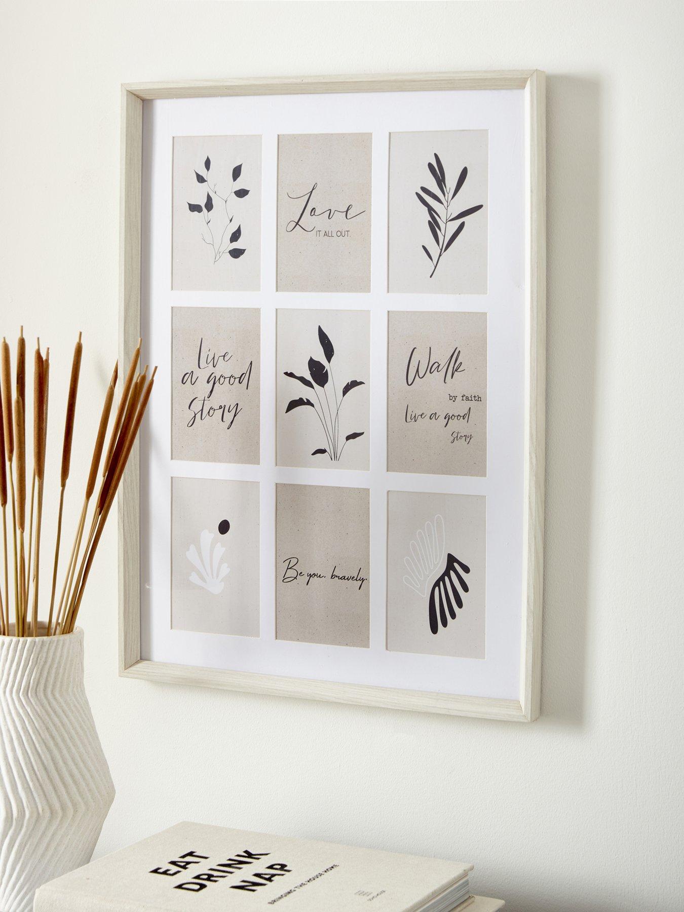 Very Home 9-Photo Gallery Frame in White