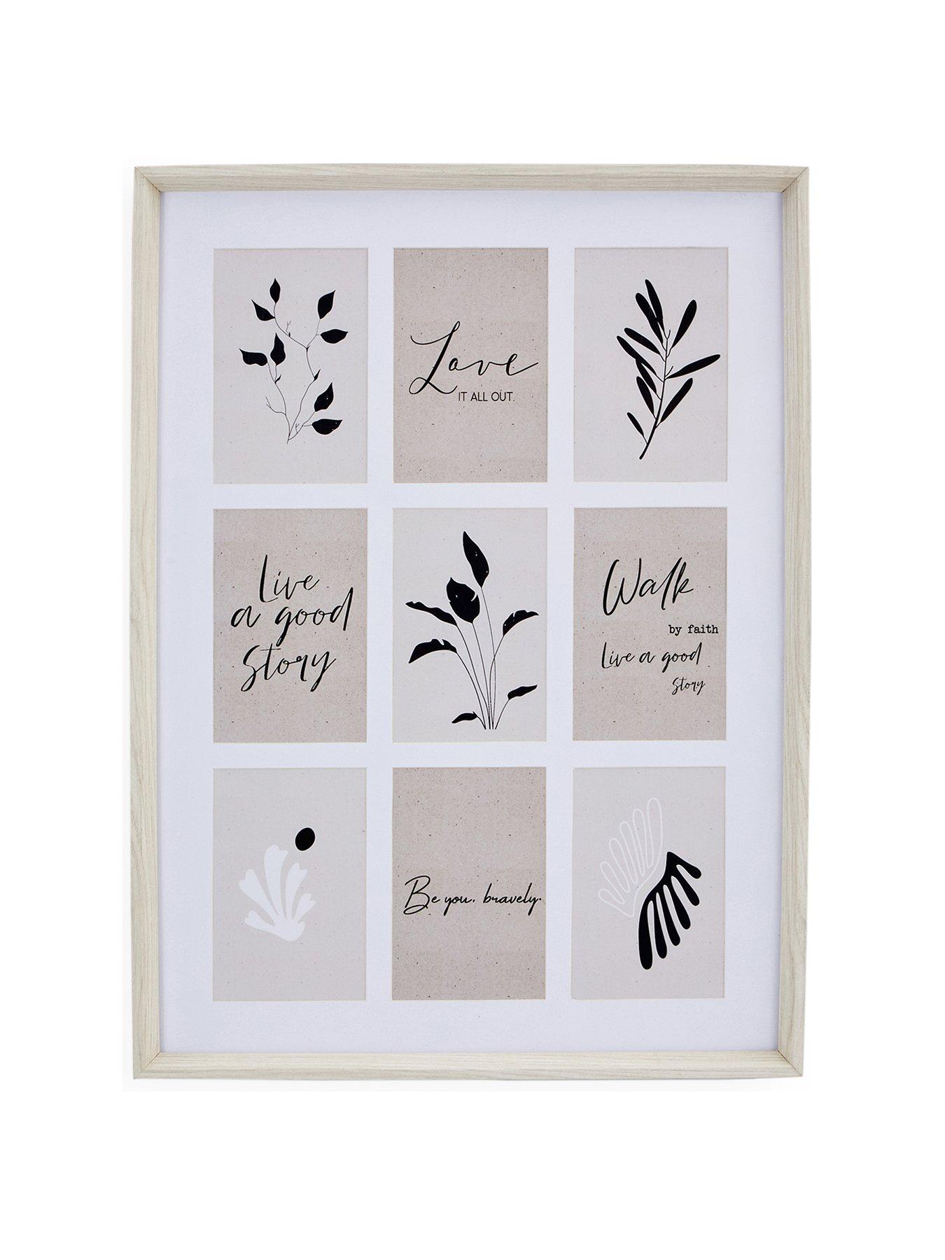 Image 2 of 6 of Very Home 9-Photo Gallery Frame in White&nbsp;