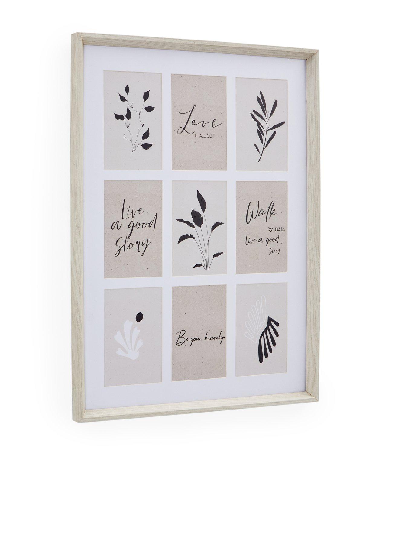 Image 3 of 6 of Very Home 9-Photo Gallery Frame in White&nbsp;