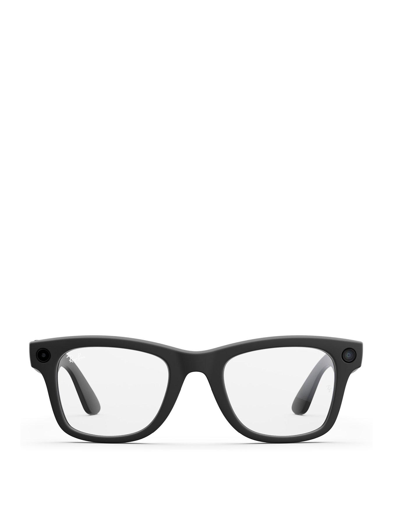 Ray-Ban Meta Wayfarer Glasses - Matte Black, Clear to G15 Green Transitions