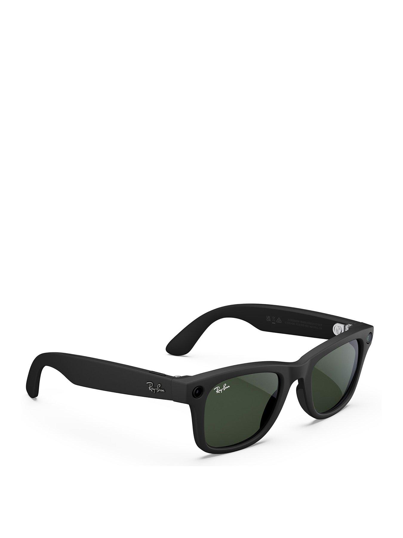 Ray-Ban Meta Wayfarer Large Glasses Matte Black, Clear to G15