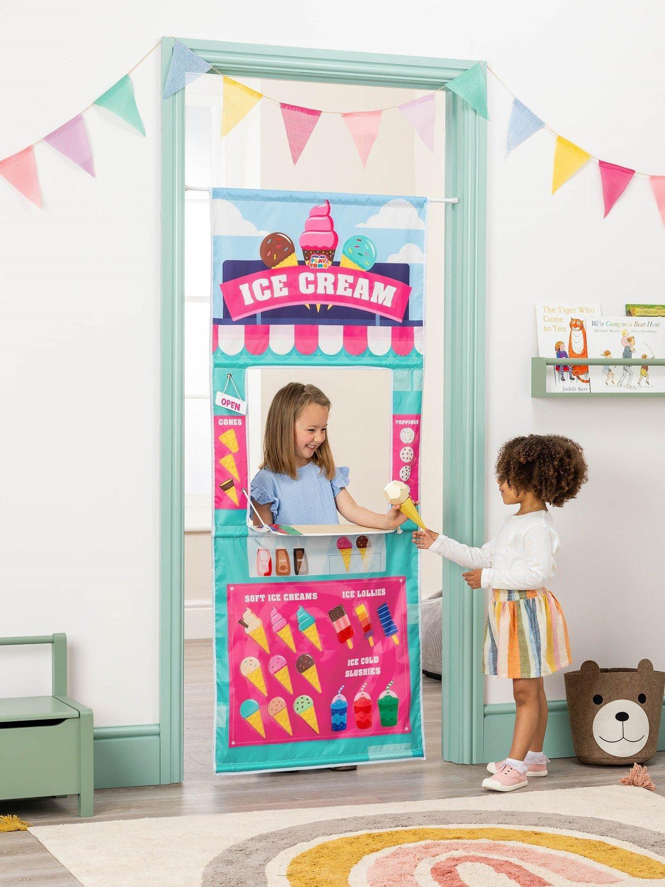 Image 5 of 7 of Toyrific Pop Up Play Town Ice Cream Shop, Doorway Role Play Curtain
