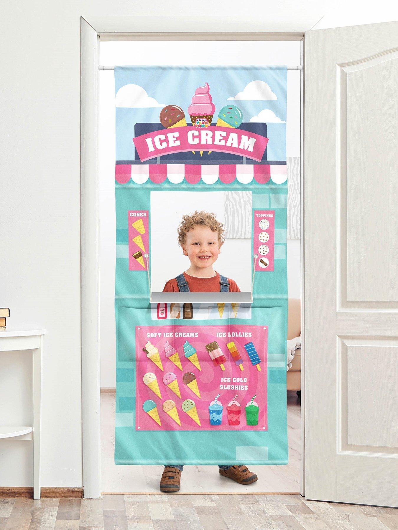 Image 6 of 7 of Toyrific Pop Up Play Town Ice Cream Shop, Doorway Role Play Curtain