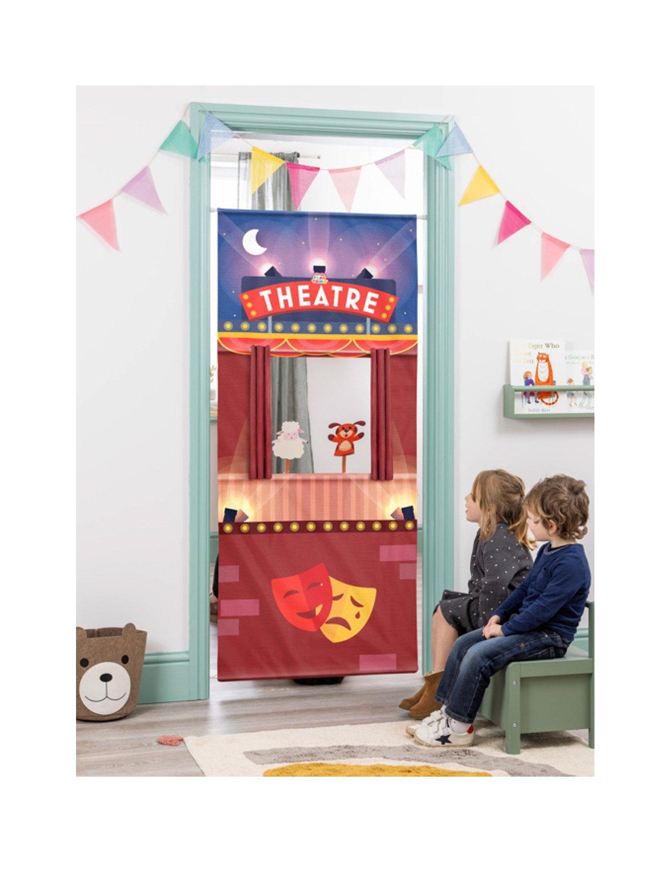 undefined Pop-Up Play Town Puppet Theatre, Doorway Roleplay Curtain