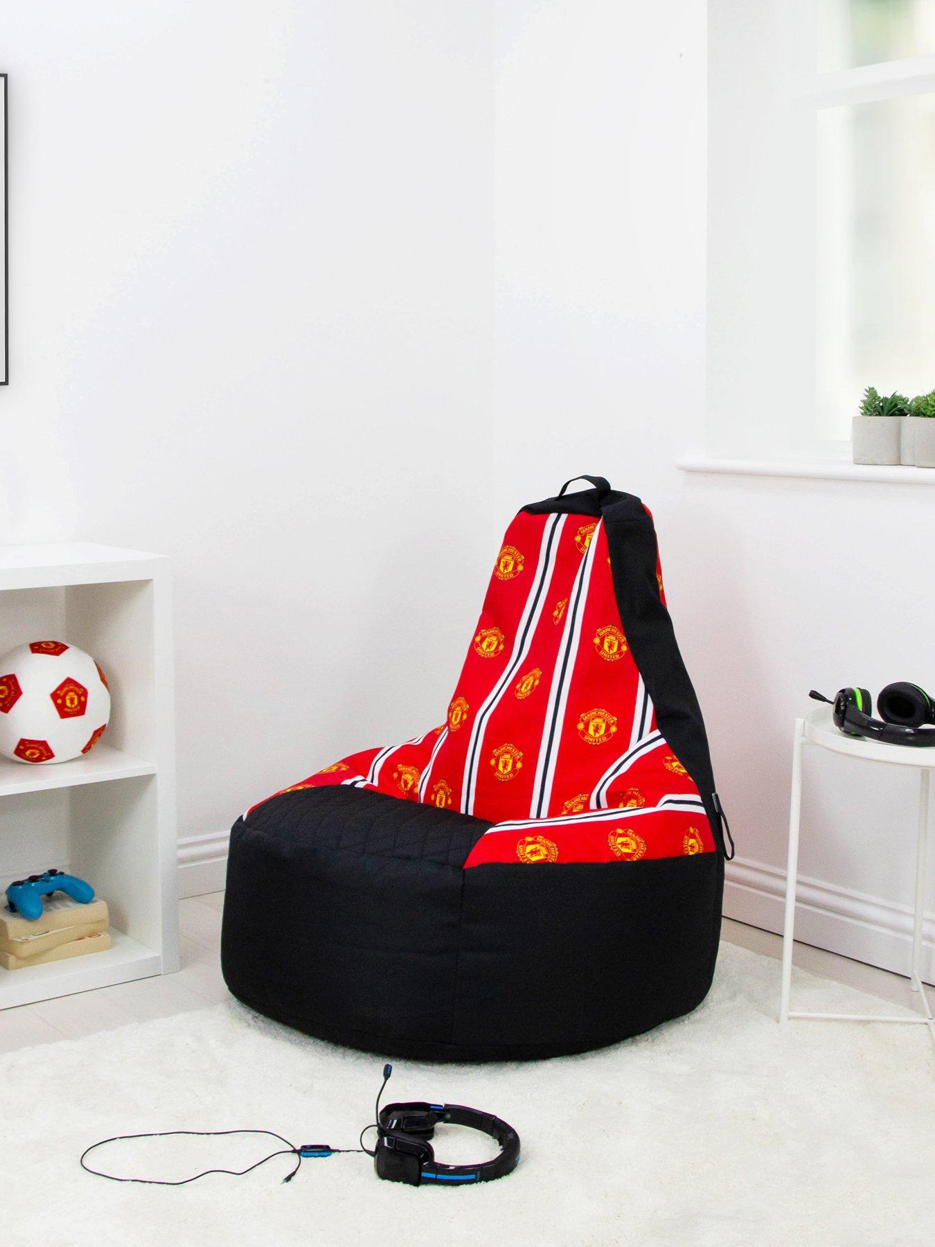 Product photograph of Manchester United Fc Goalie Bean Chair from very.co.uk