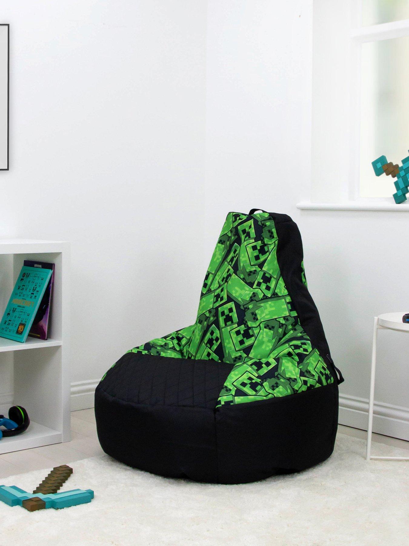 Product photograph of Minecraft Toss Bean Chair from very.co.uk