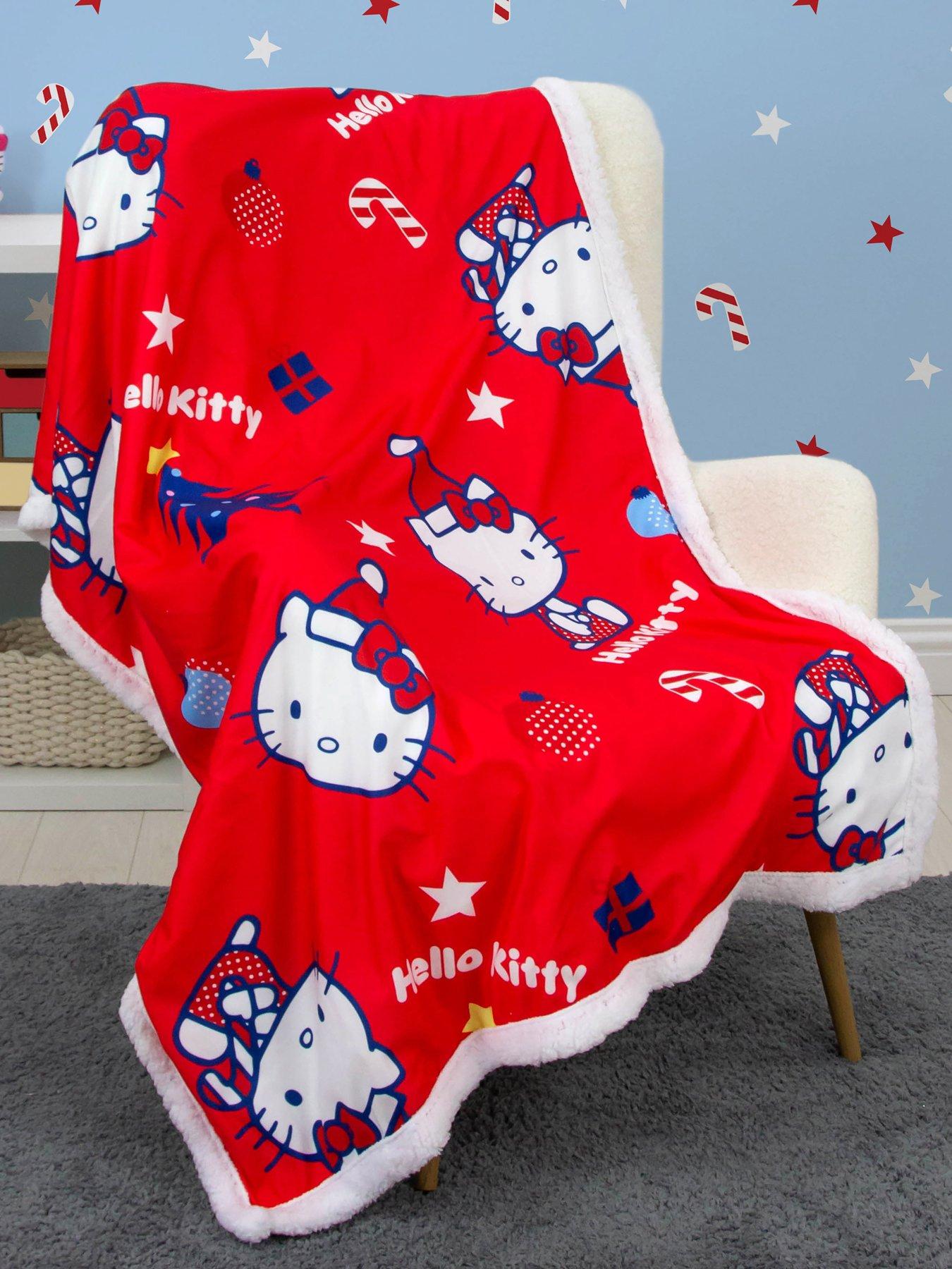 Product photograph of Hello Kitty Christmas Sherpa Backed Fleece - Multi from very.co.uk