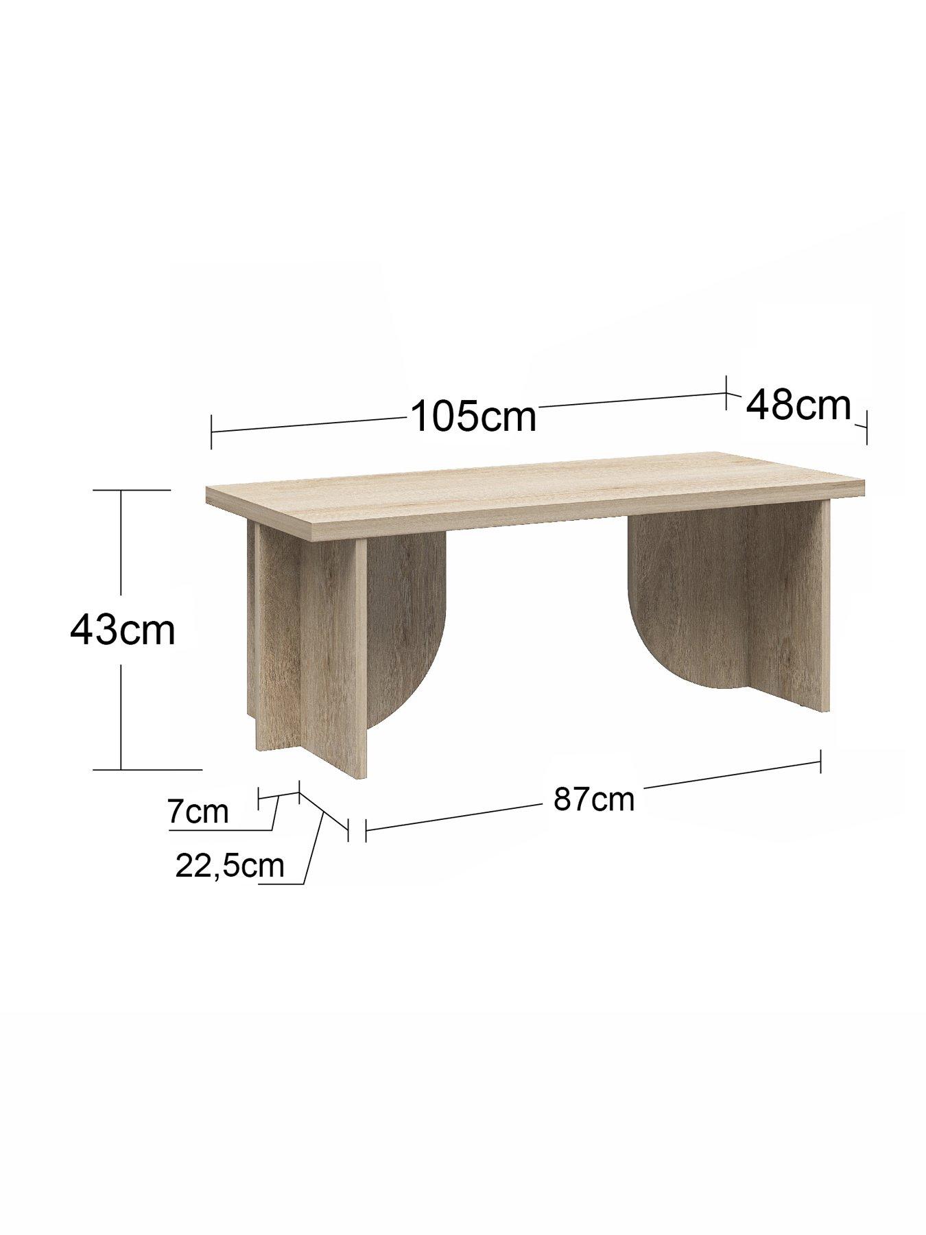 Image 4 of 7 of Novogratz Volver Coffee Table - Light Oak