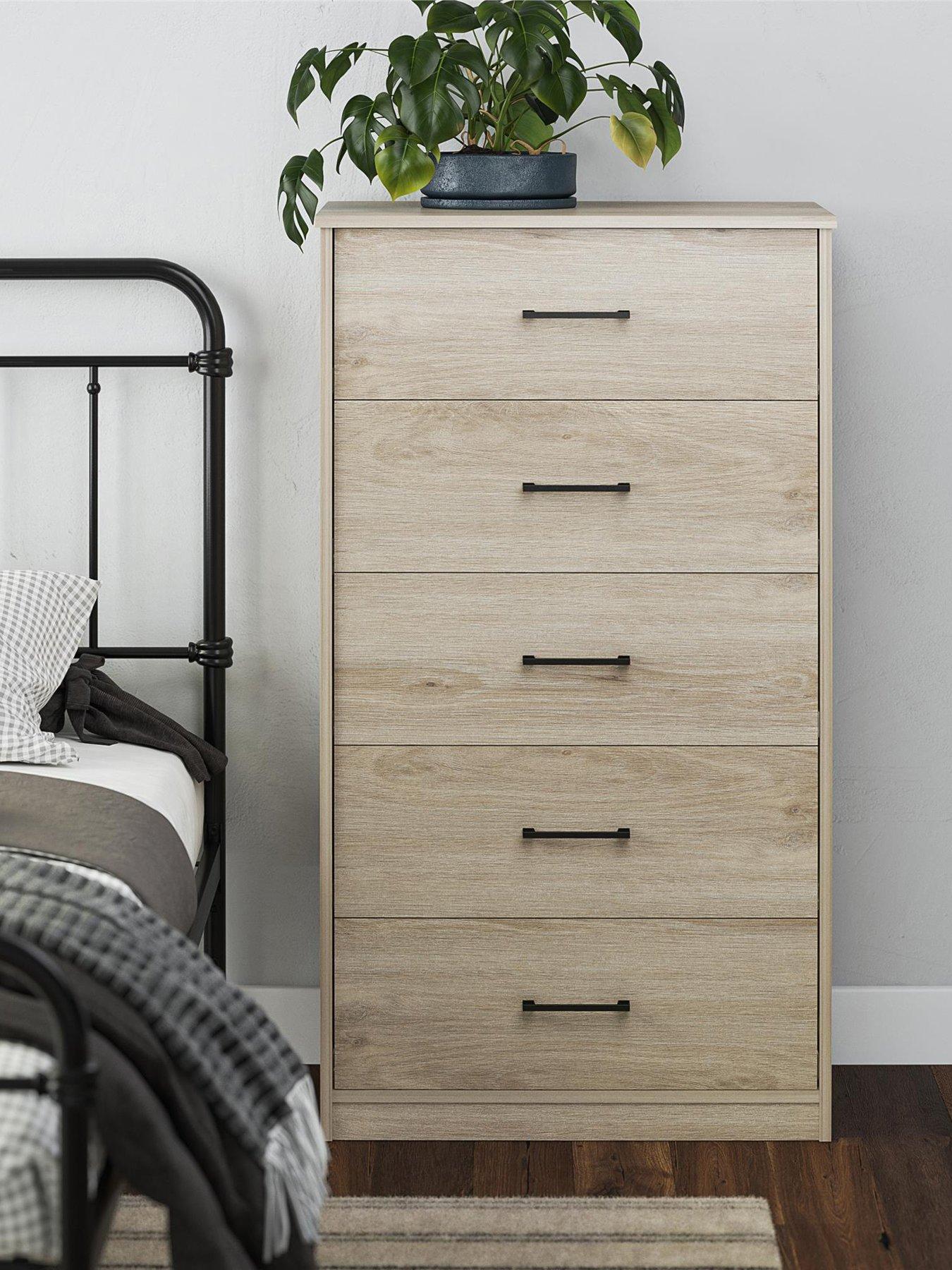 undefined Pearce 5 Drawer Chest - Oak