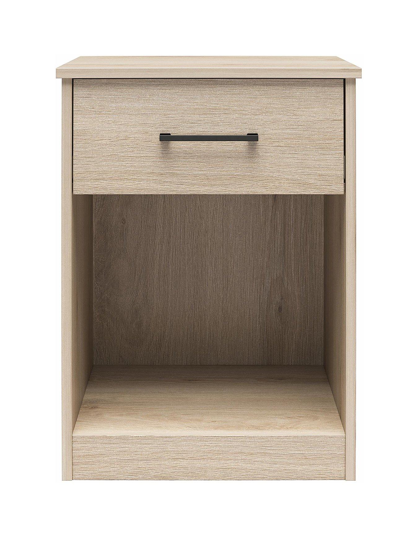 Image 2 of 7 of Dorel Home Pearce 1 Drawer&nbsp;Bedside Table - Oak