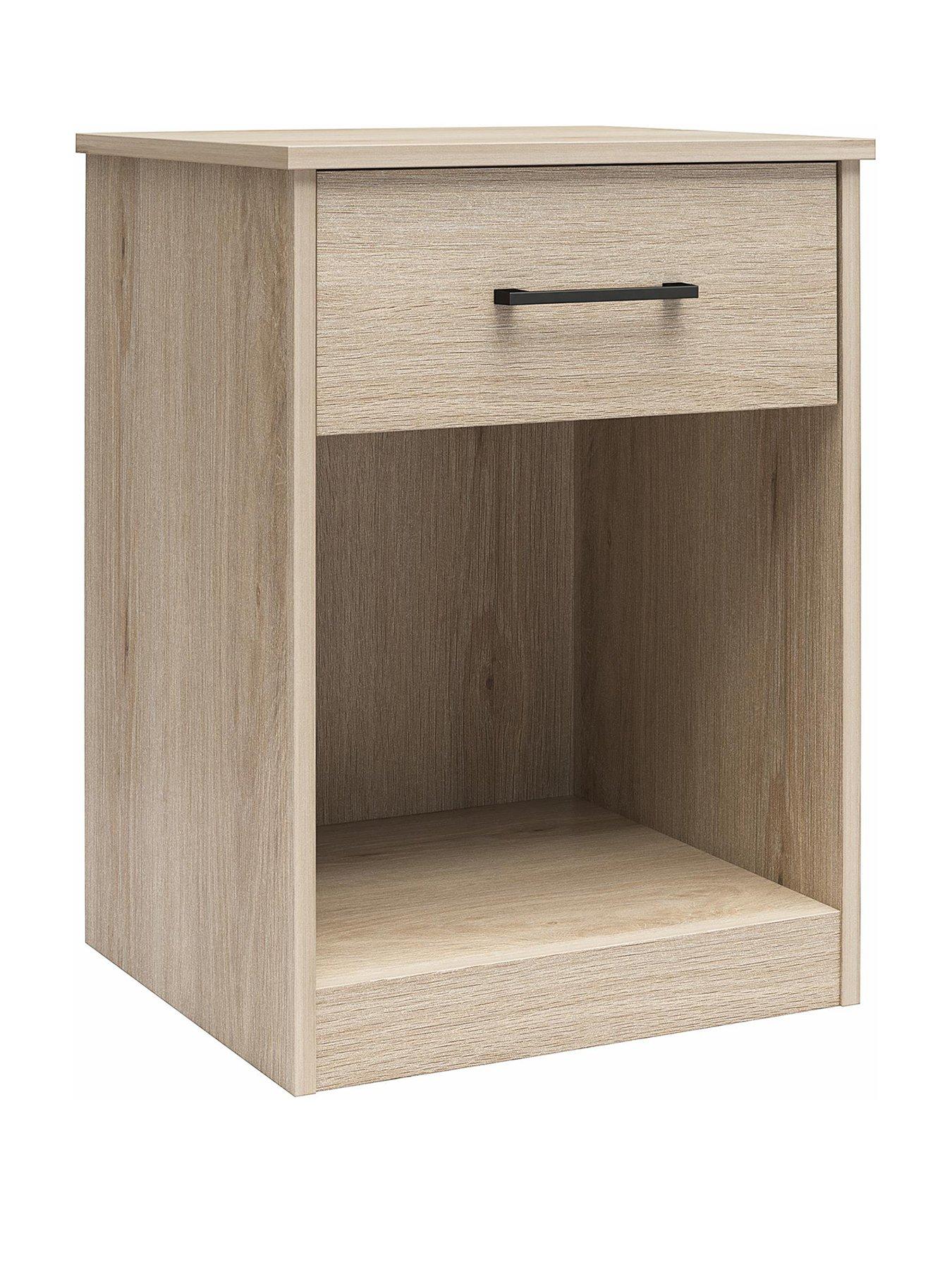 Image 3 of 7 of Dorel Home Pearce 1 Drawer&nbsp;Bedside Table - Oak