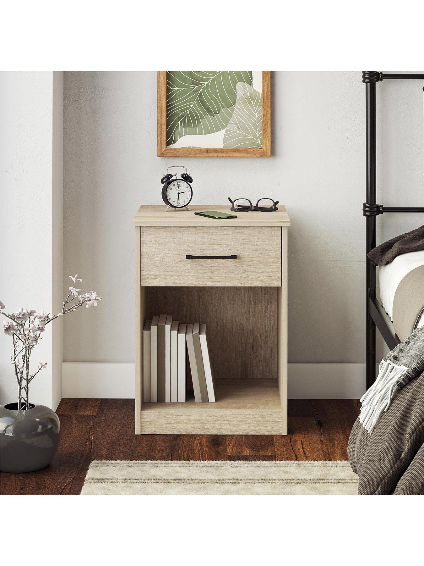 Image 6 of 7 of Dorel Home Pearce 1 Drawer&nbsp;Bedside Table - Oak