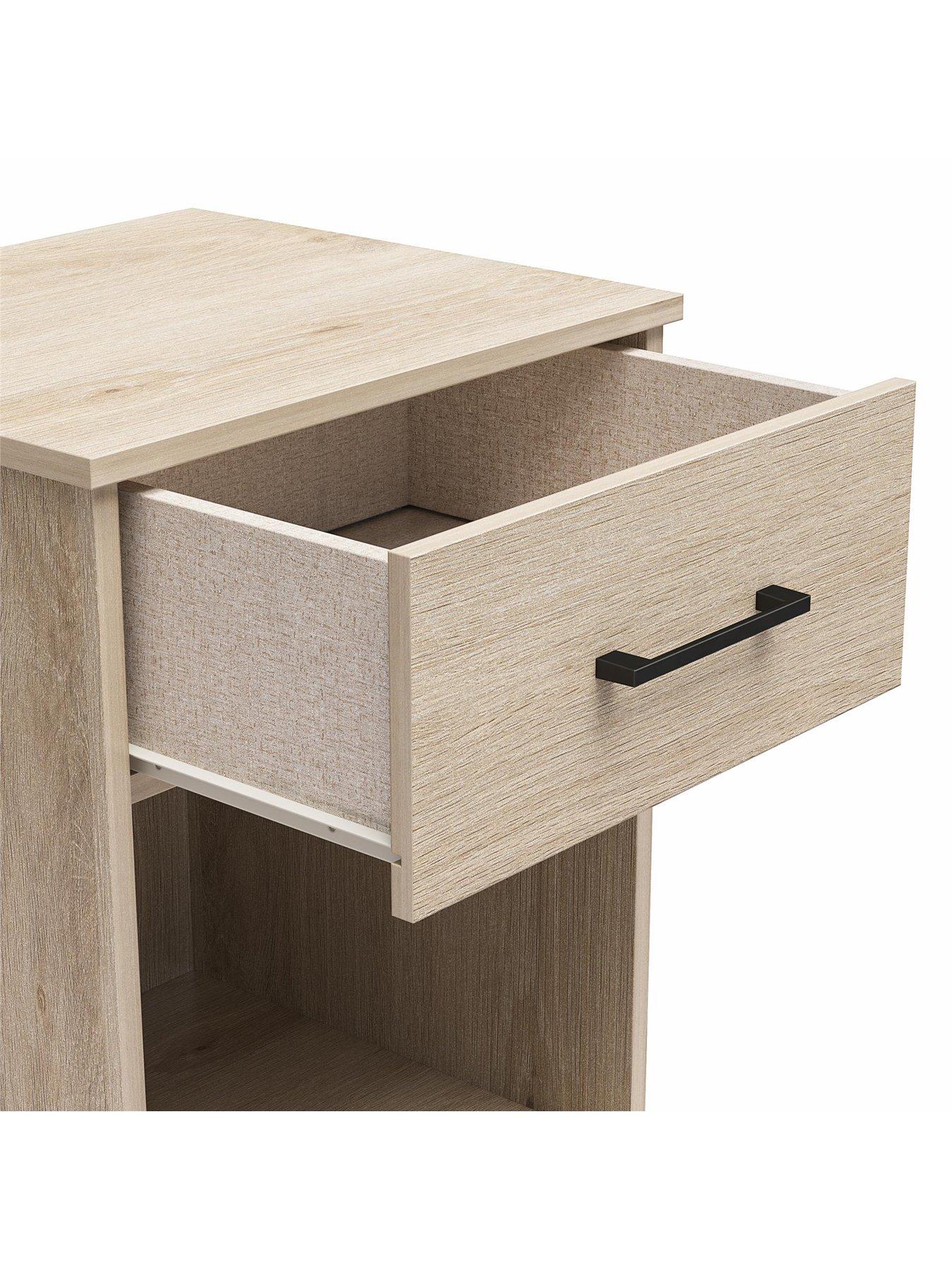 Image 7 of 7 of Dorel Home Pearce 1 Drawer&nbsp;Bedside Table - Oak