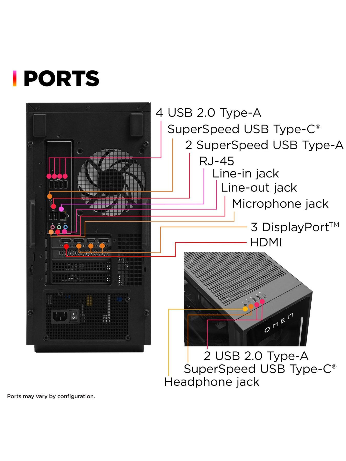 Image 4 of 8 of HP OMEN 35L Gaming Desktop GT16-0000na PC -&nbsp;AMD Ryzen 5 &nbsp;8500G, 16GB RGB RAM, 1TB SSD, NVIDIA&nbsp;RTX 4060