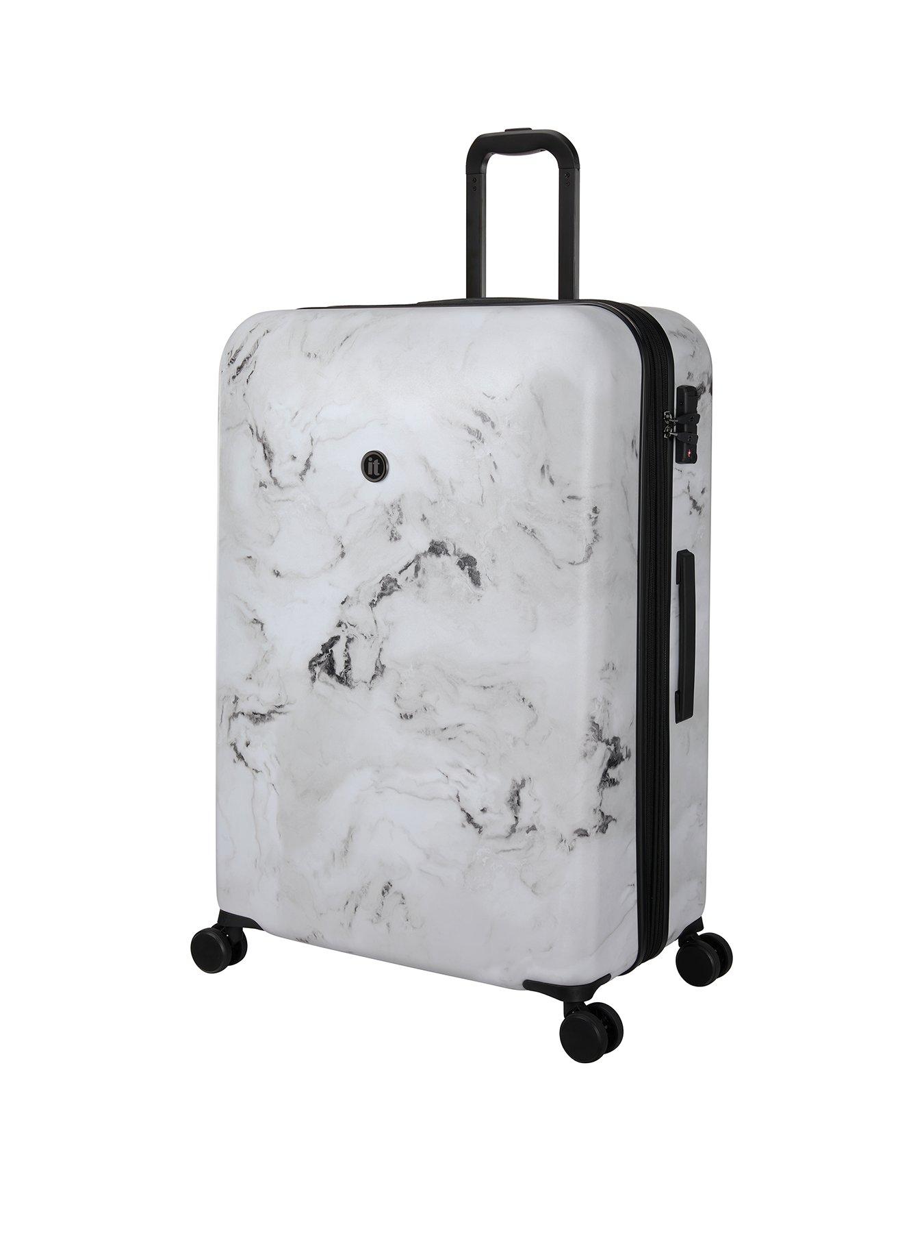 Sheen Greyscale Marble Large Suitcase