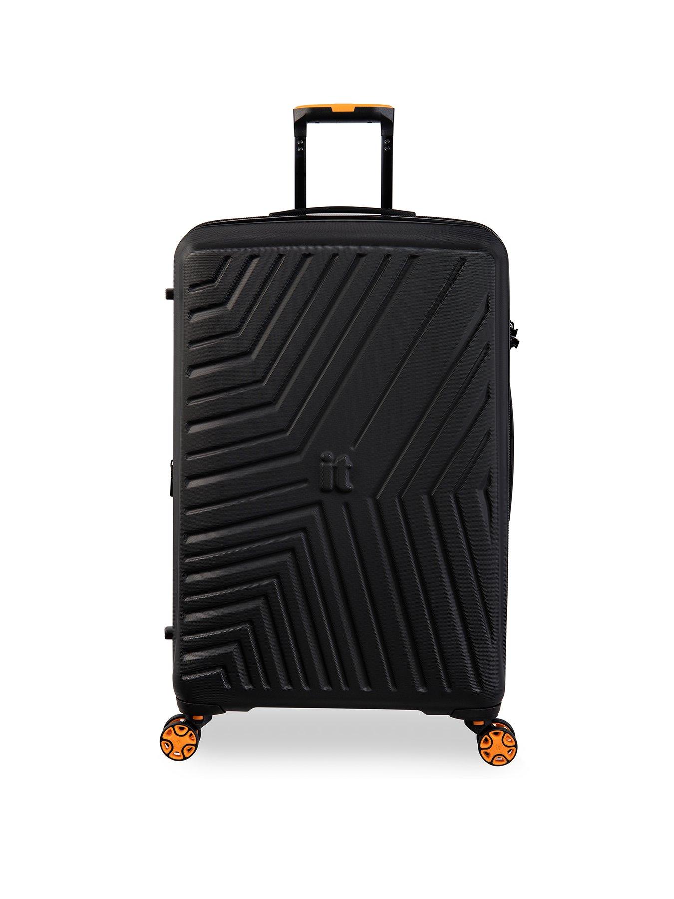 Image 2 of 7 of it Luggage Convertible Black Medium Suitcase with Removeable Wheels