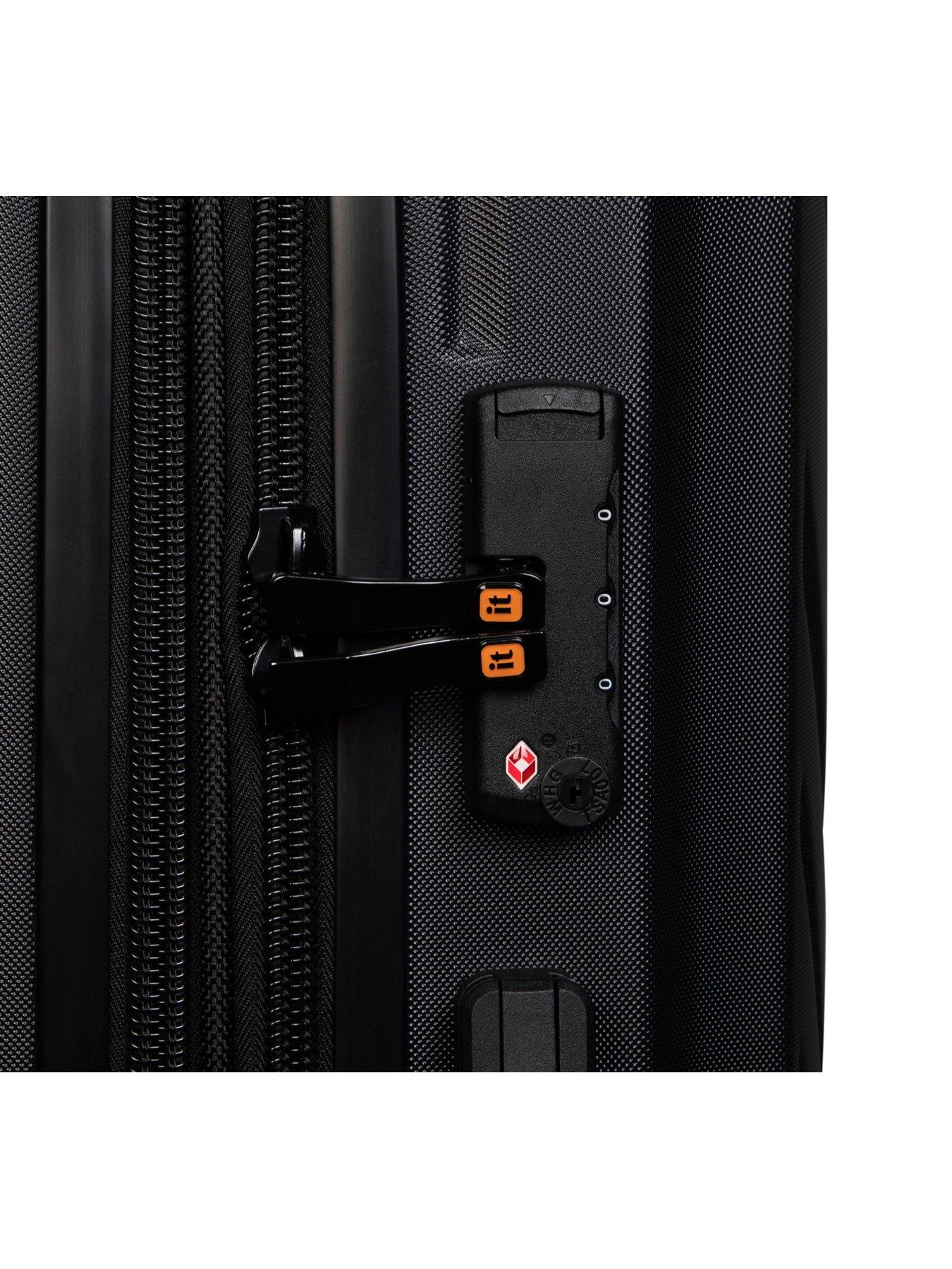 Image 4 of 7 of it Luggage Convertible Black Cabin Suitcase with Removeable Wheels