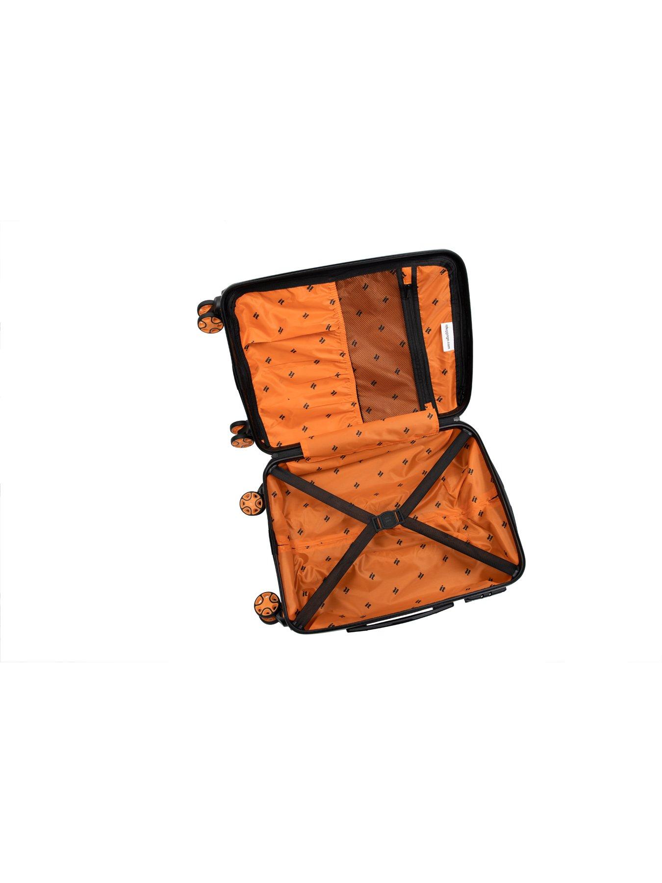 Image 7 of 7 of it Luggage Convertible Black Cabin Suitcase with Removeable Wheels