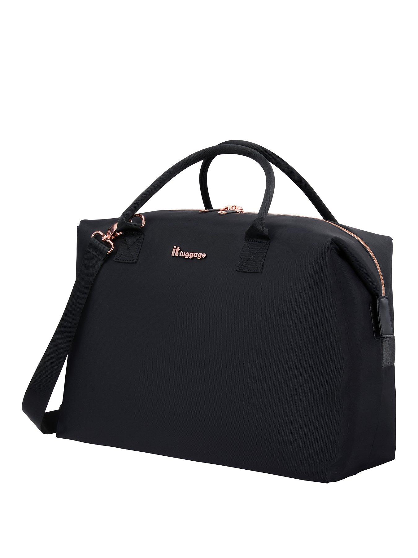it Luggage Charmer Black Travel Holdall with Shoulder Strap