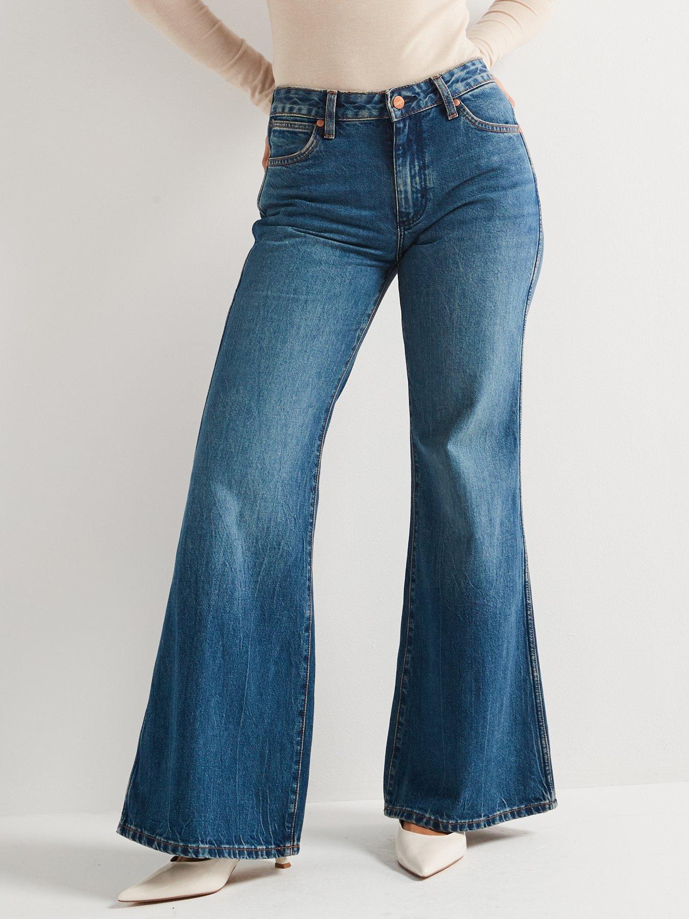 Wrangler Wanderer Wide Leg Jean-Blue
