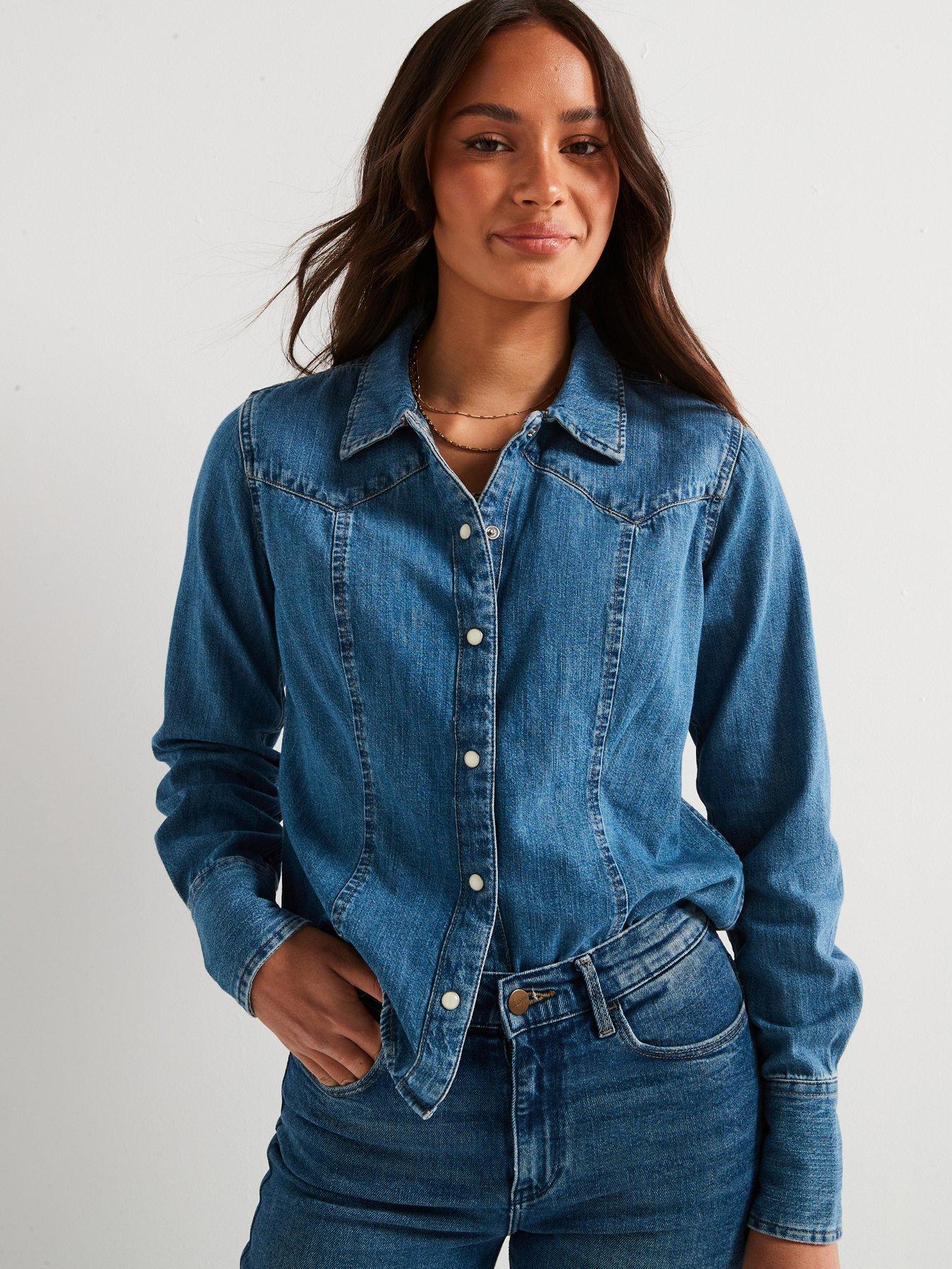 undefined Denim Shirt-blue