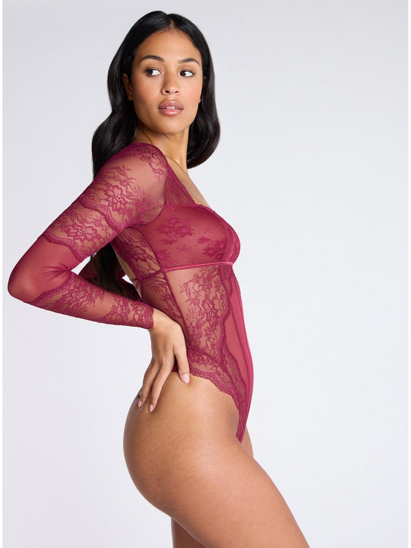 Image 3 of 4 of Boux Avenue Blair Bodysuit - Wine