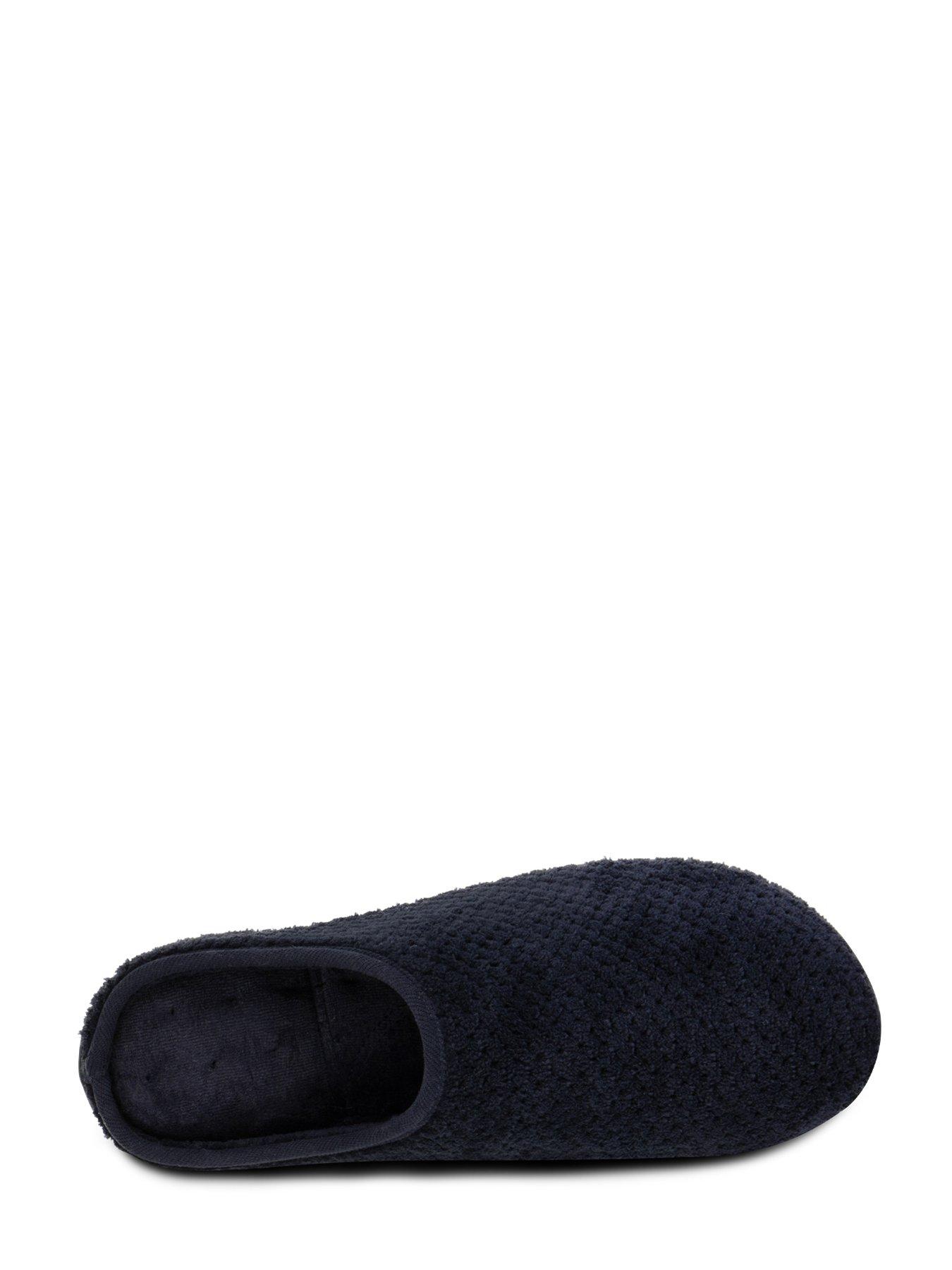 Image 3 of 5 of TOTES Isotoner Swept Back Popcorn Mule Slipper - Navy