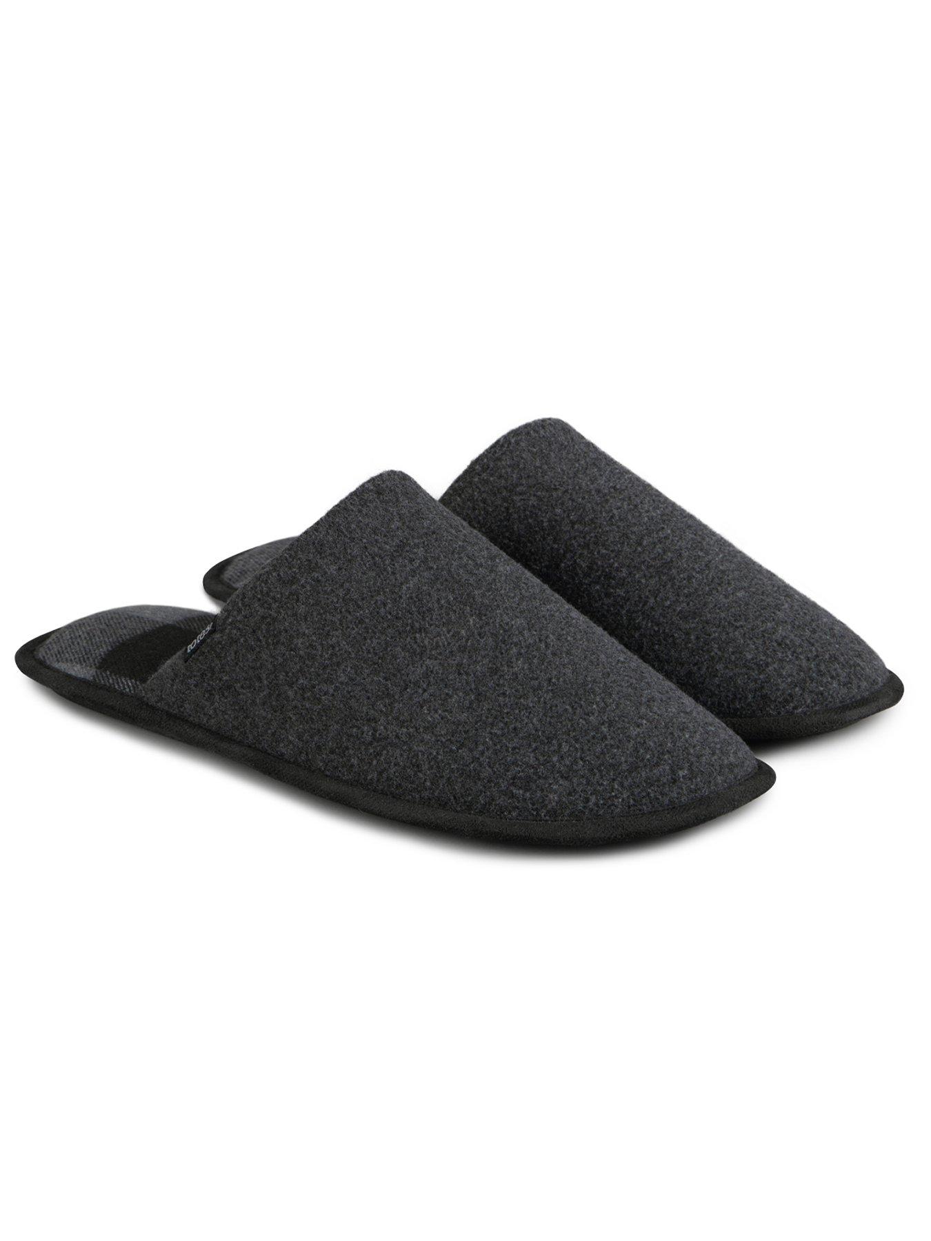Image 1 of 5 of TOTES Check Lined Mule Slippers