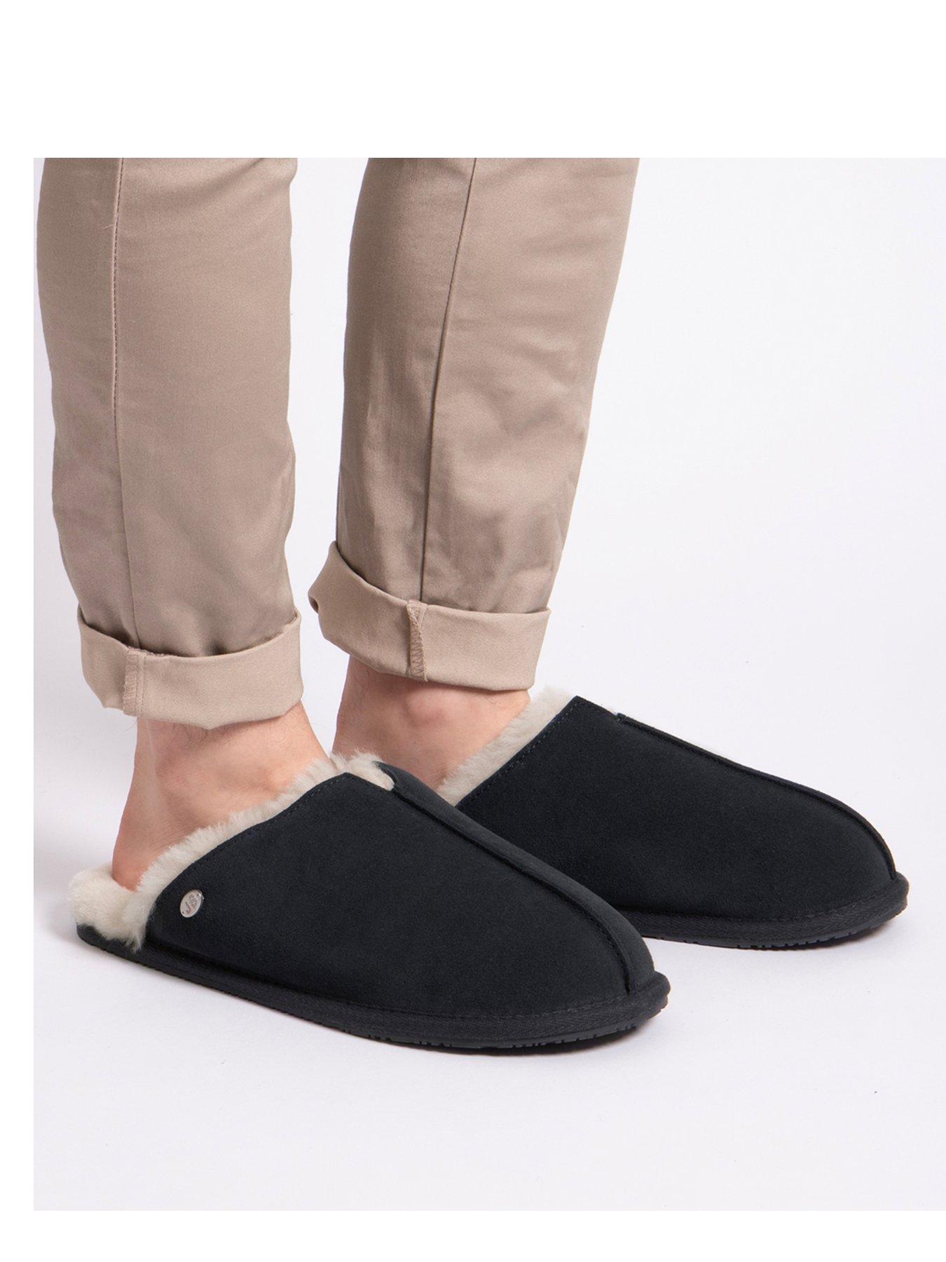 TOTES Just Sheepskin Jude Mule Slipper Dark Navy Very