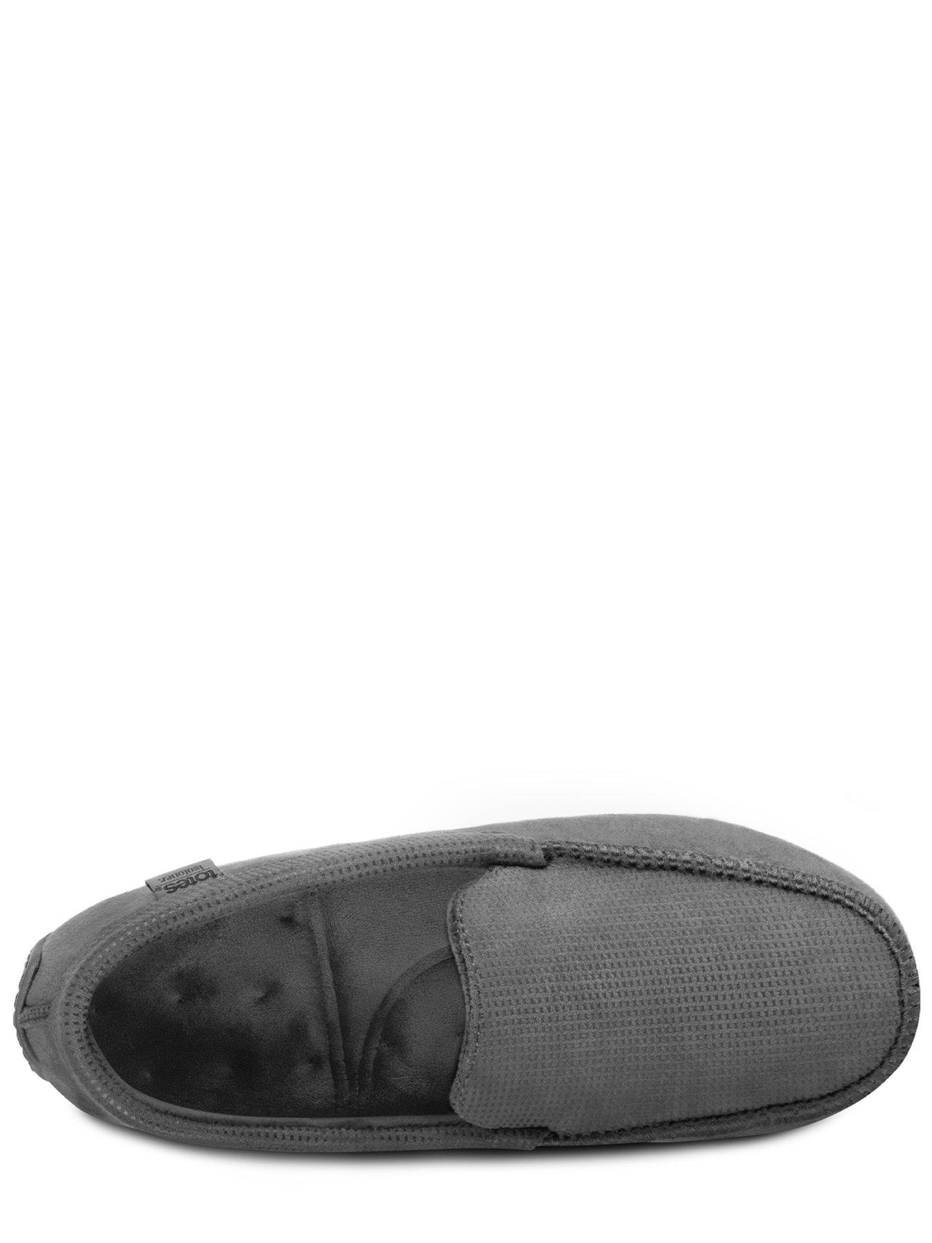 TOTES Isotoner Square Patterned Moccasin Slipper Very - Main Image