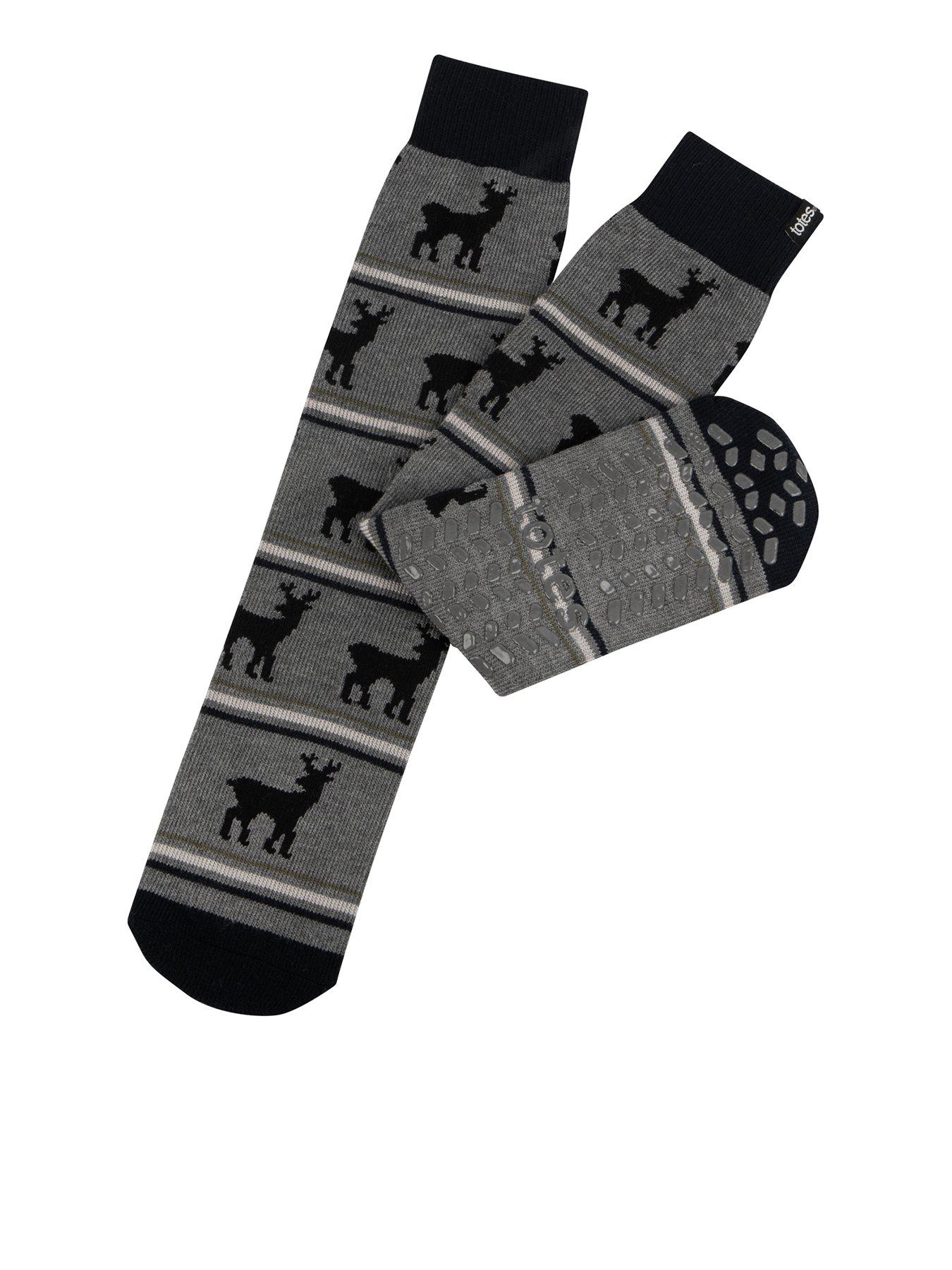 TOTES 1 Pair Original Stag Slipper Socks