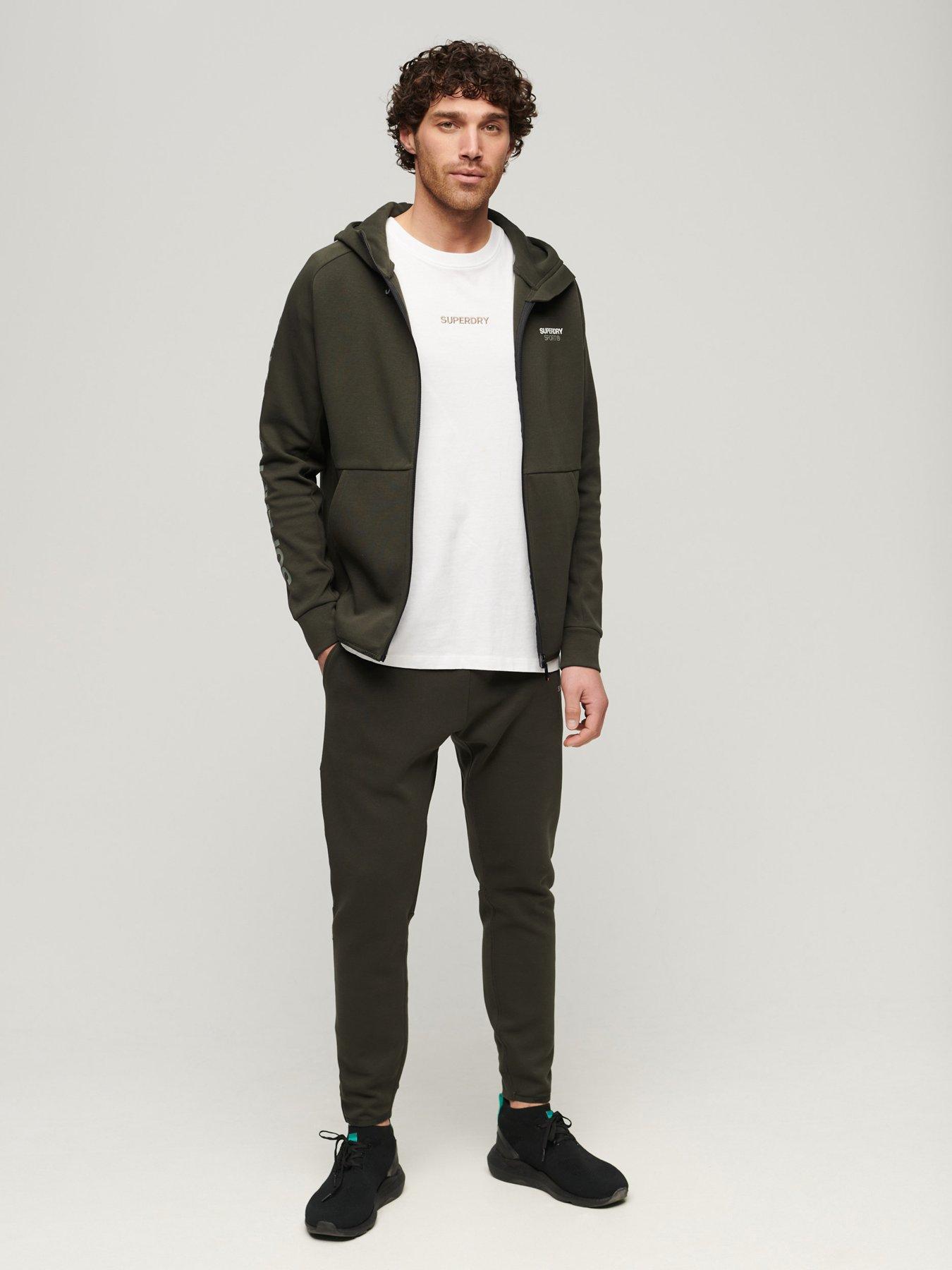 Image 3 of 6 of Superdry Sport Tech Tapered Joggers - Dark Green
