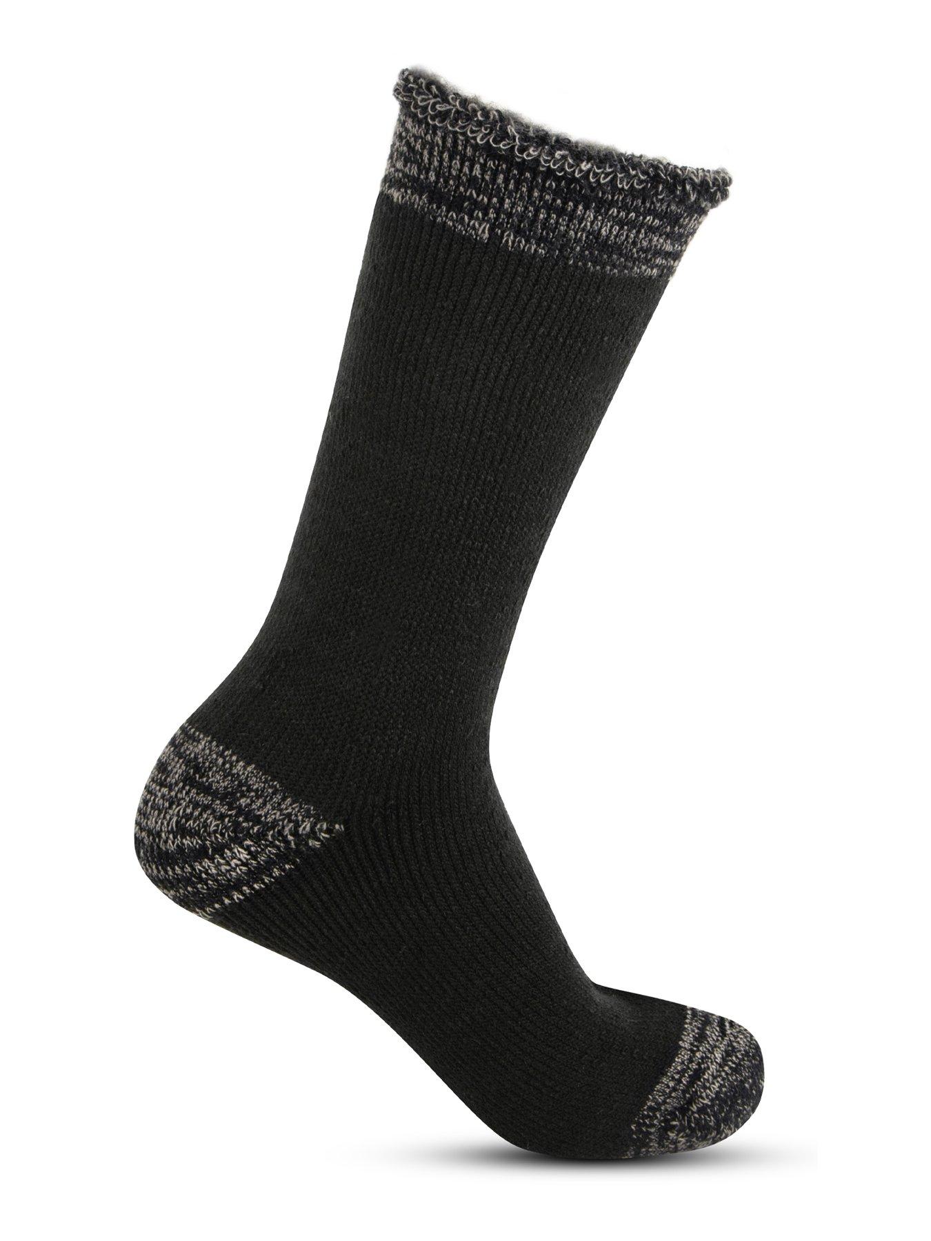 Crew Socks Mens Thermal Bed Socks Men's Big/Tall Slipper Socks
