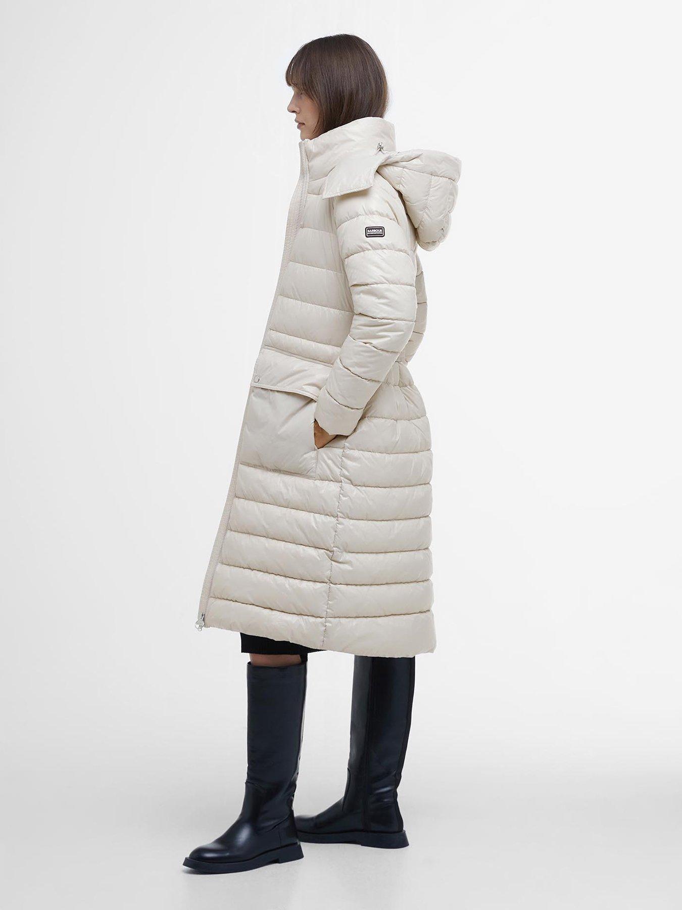 Image 3 of 6 of Barbour International Aisha Quilted Jacket - Cream