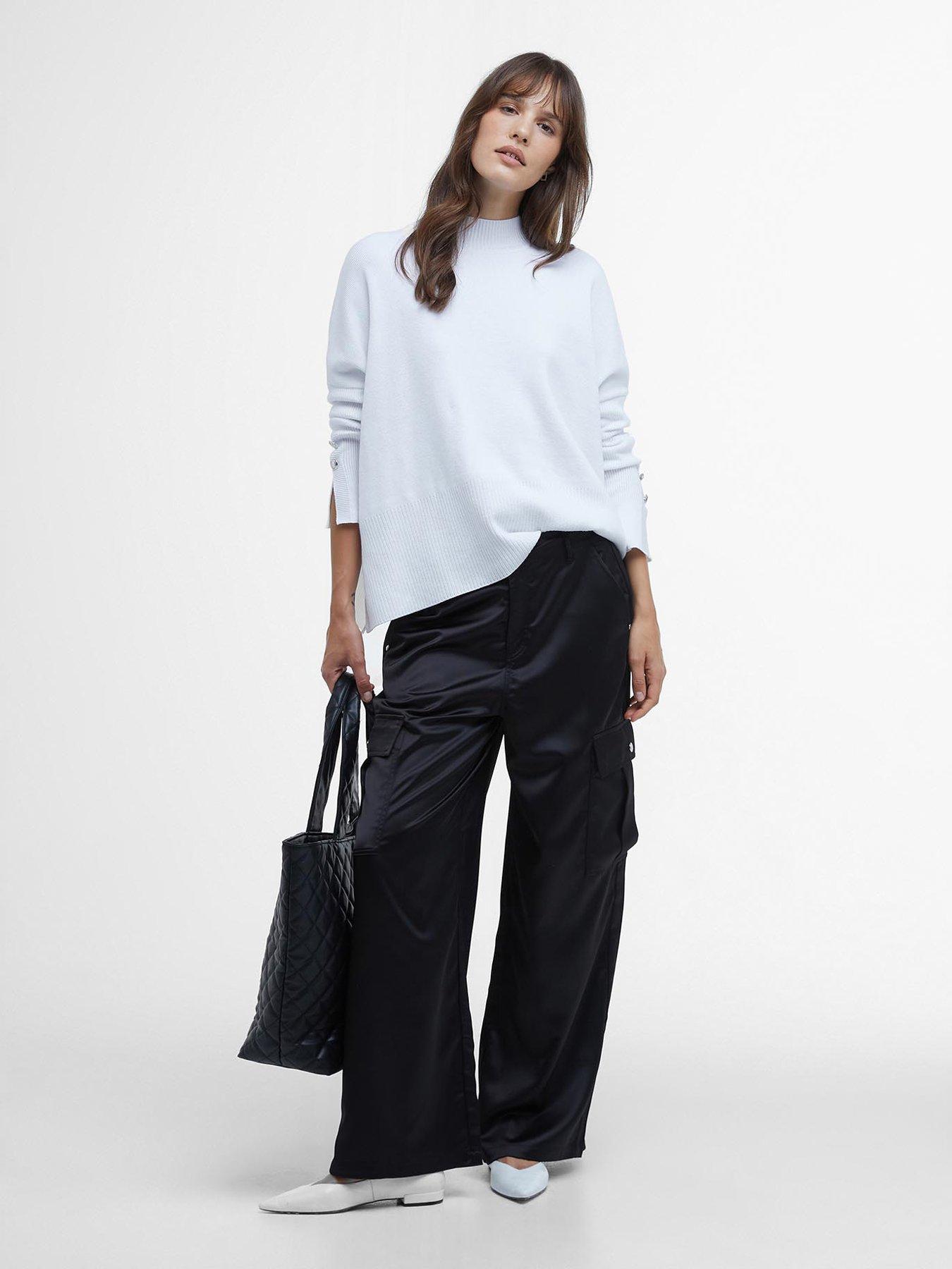 Image 3 of 6 of Barbour International Kaylee Knitted Jumper - White
