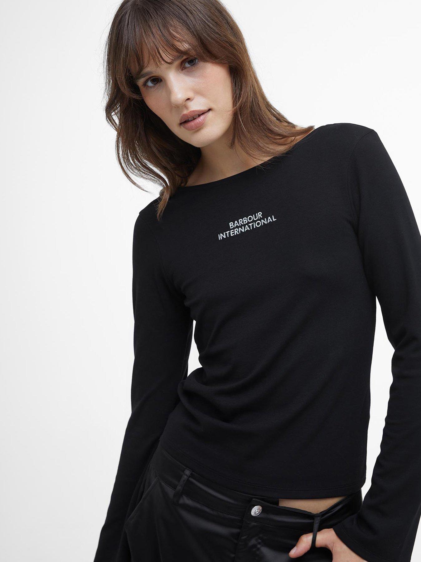 undefined Kaylee Long Sleeve Top - Black