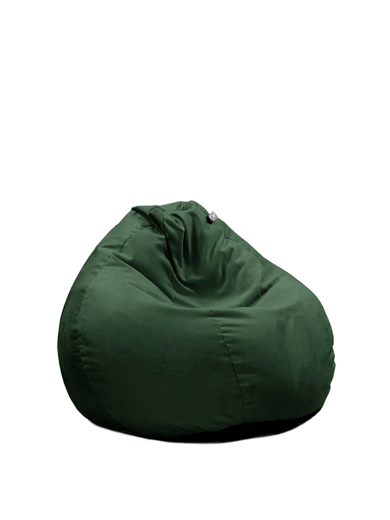 Image 2 of 3 of rucomfy Slouchbag Beanbag Velvet- Emerald