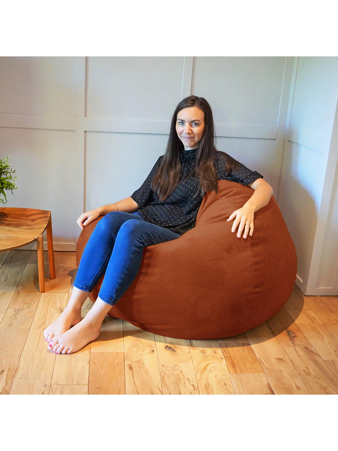 undefined Slouchbag Beanbag Velvet- Emerald