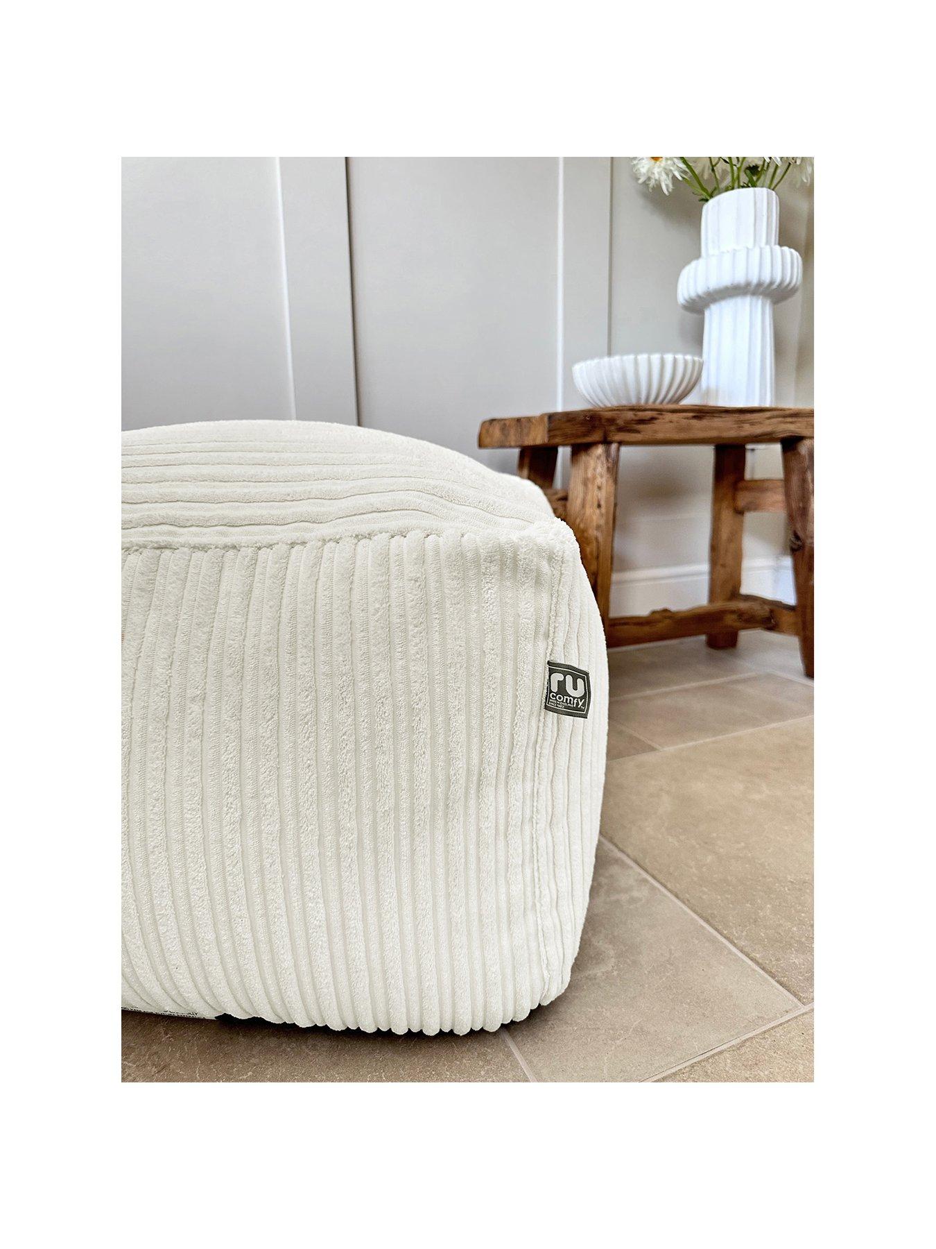Image 2 of 7 of rucomfy Jumbo Cord Ottoman Beanbag