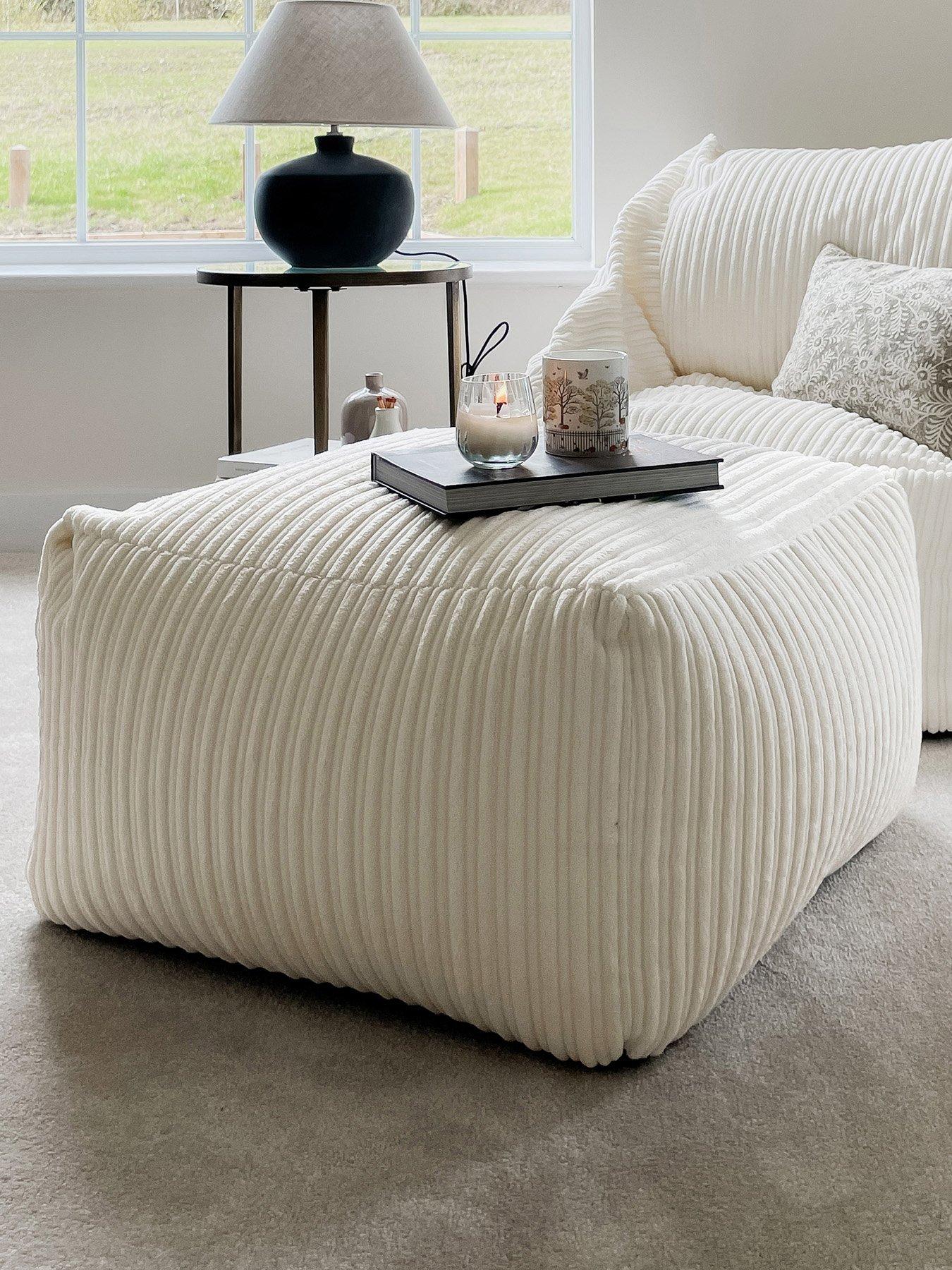 Image 3 of 7 of rucomfy Jumbo Cord Ottoman Beanbag